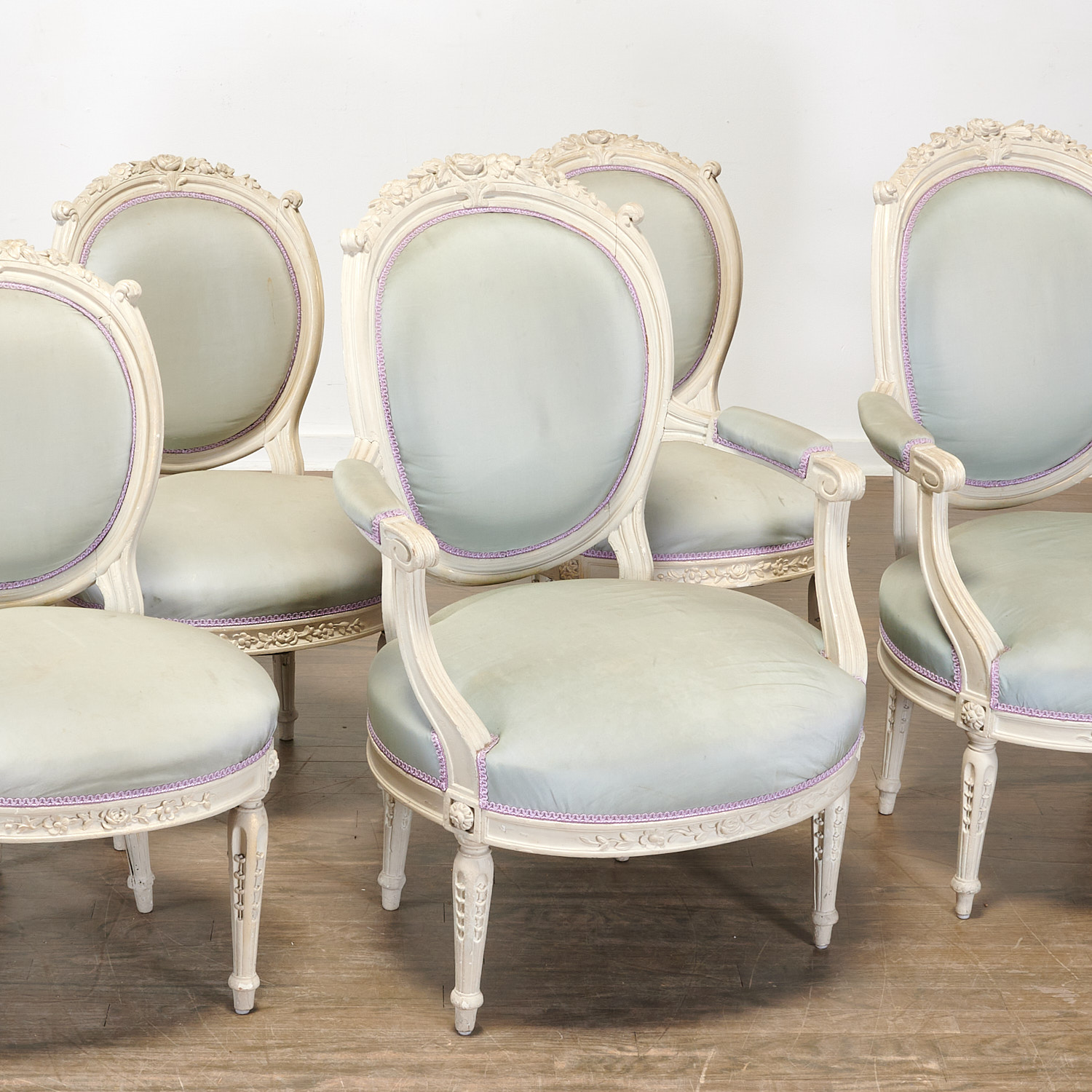 (6) LOUIS XVI CHAIRS, EX. MARIE ANTOINETTE