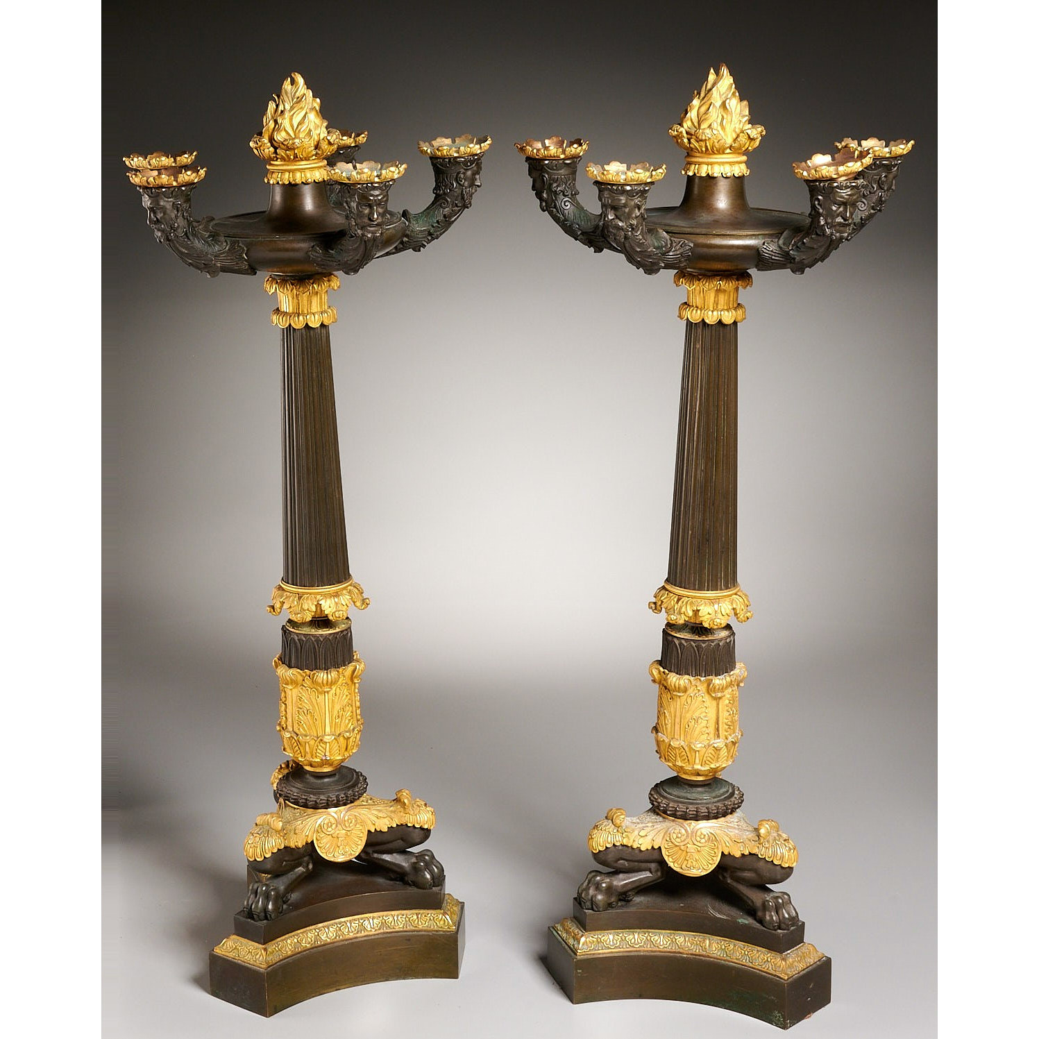 EXCEPTIONAL PAIR CHARLES X BRONZE