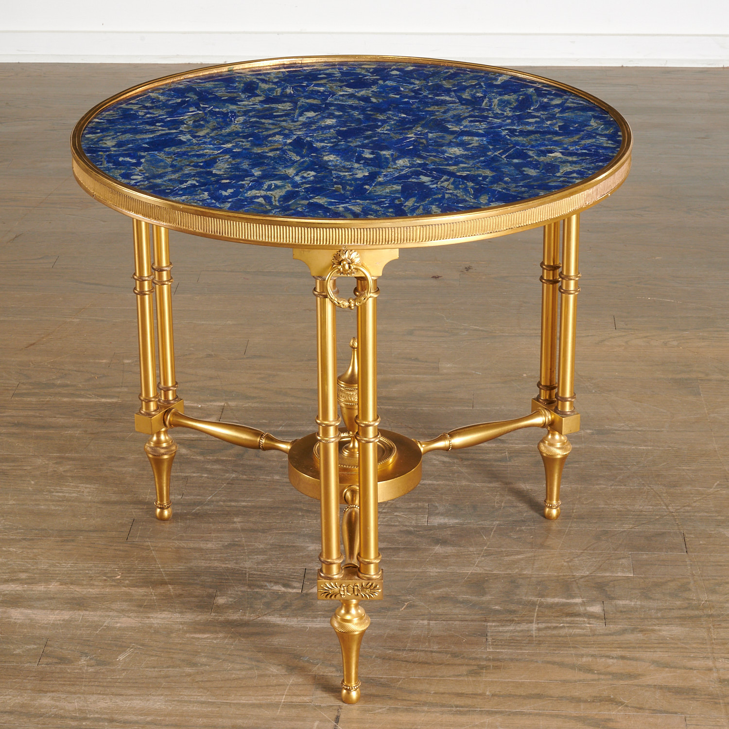 PE GUERIN, GILT BRONZE AND LAPIS