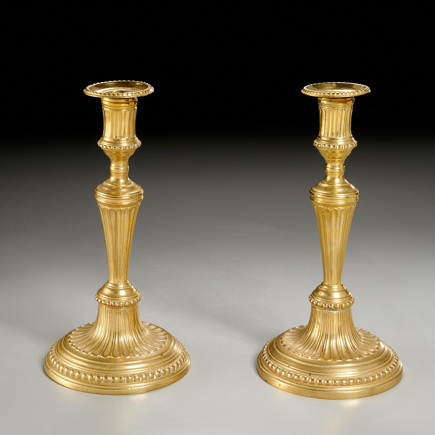 PAIR SIGNED LOUIS XVI GILT BRONZE 2ceaf7