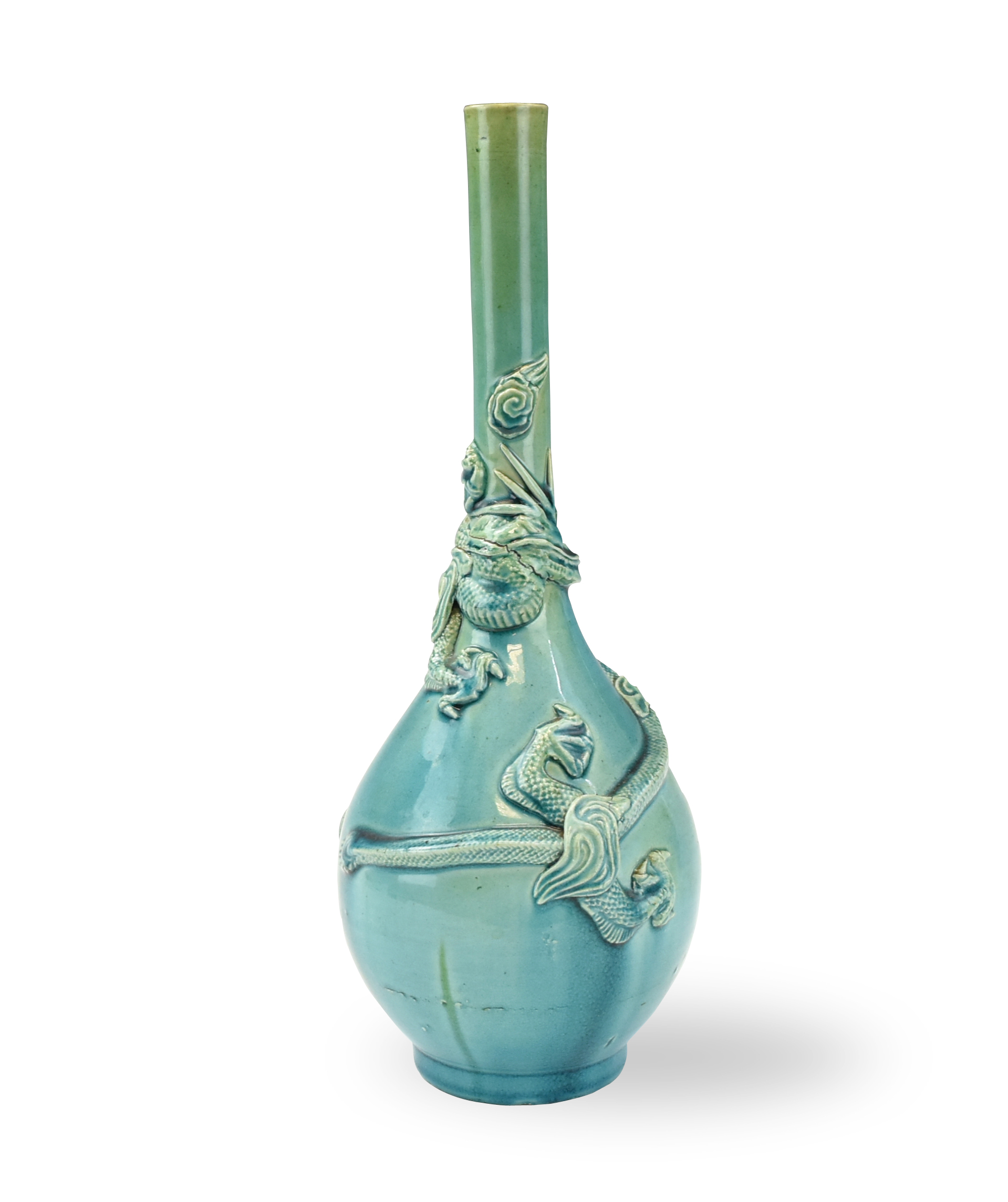 CHINESE TURQUOISE GLAZED DRAGON