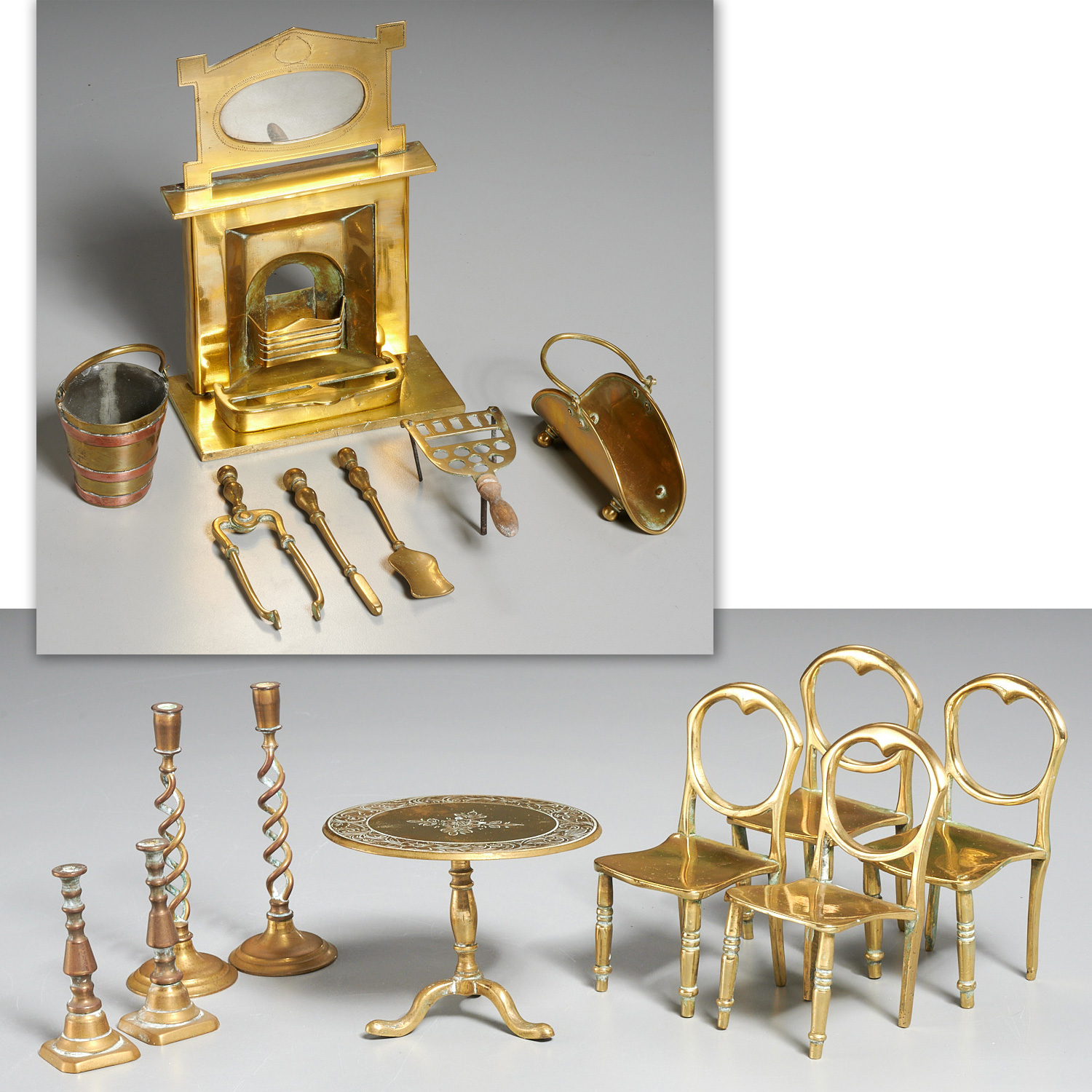 ENGLISH BRASS MINIATURE PARLOR