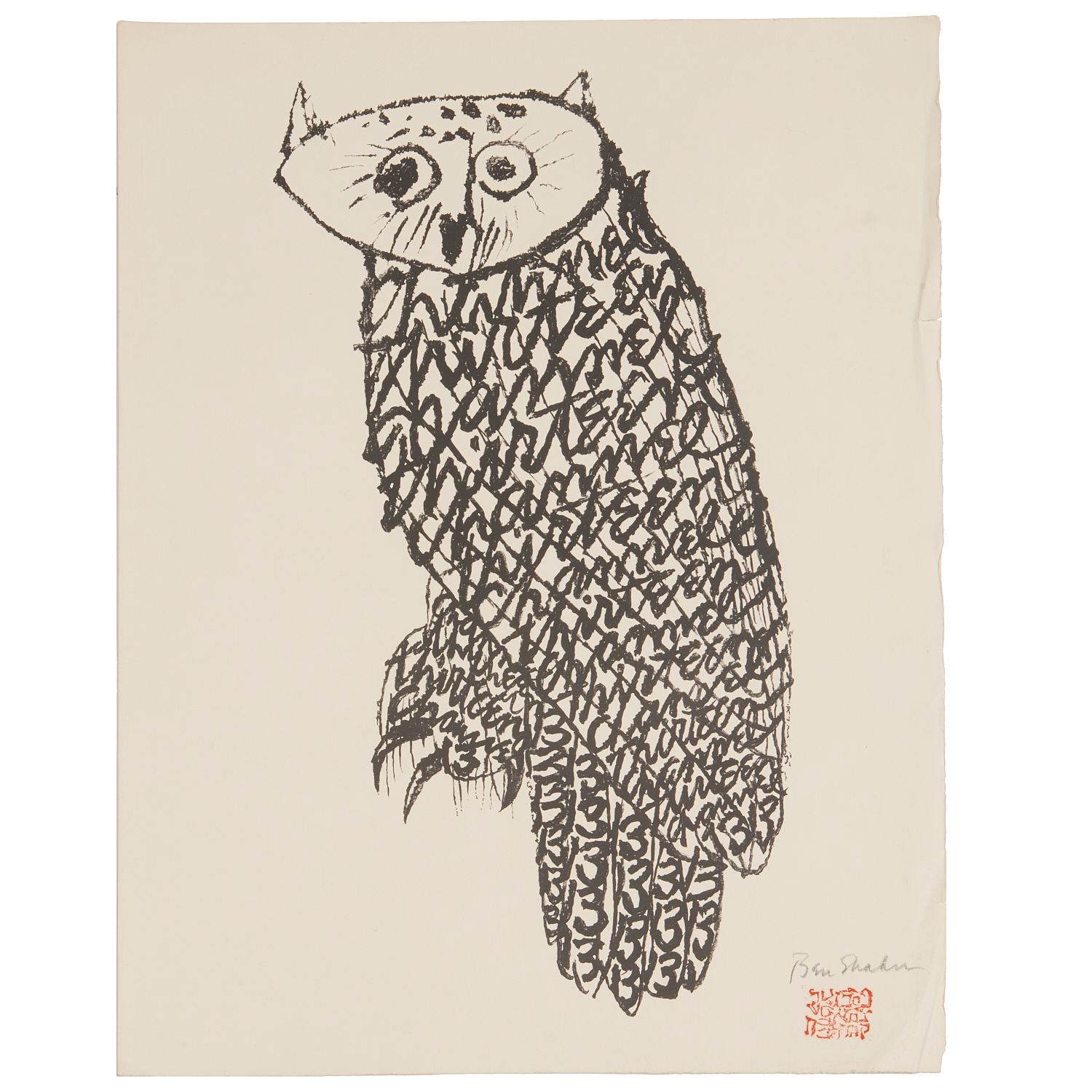 BEN SHAHN CHANNEL THIRTEEN OWL 2cebf2