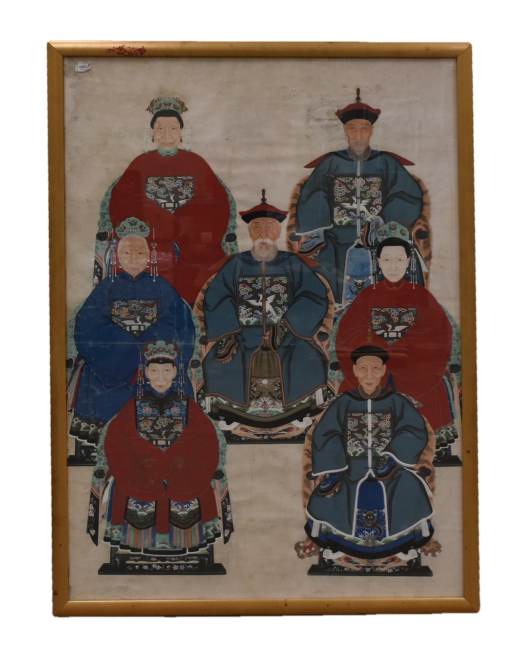 CHINESE ANCESTRY FIGURE PAINTING, QING