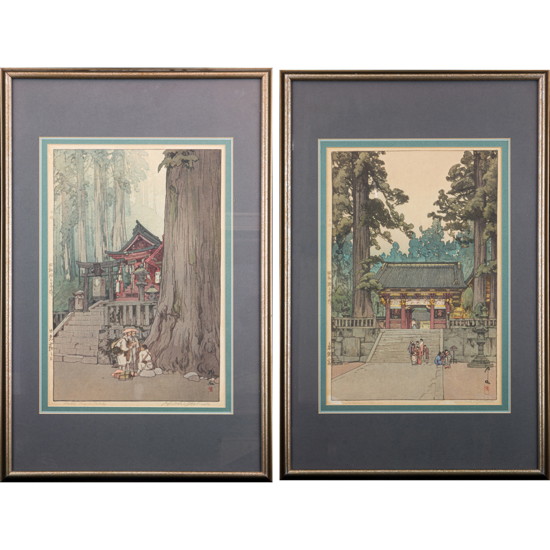 (LOT OF 2) HIROSHI YOSHIDA (1876-1950)