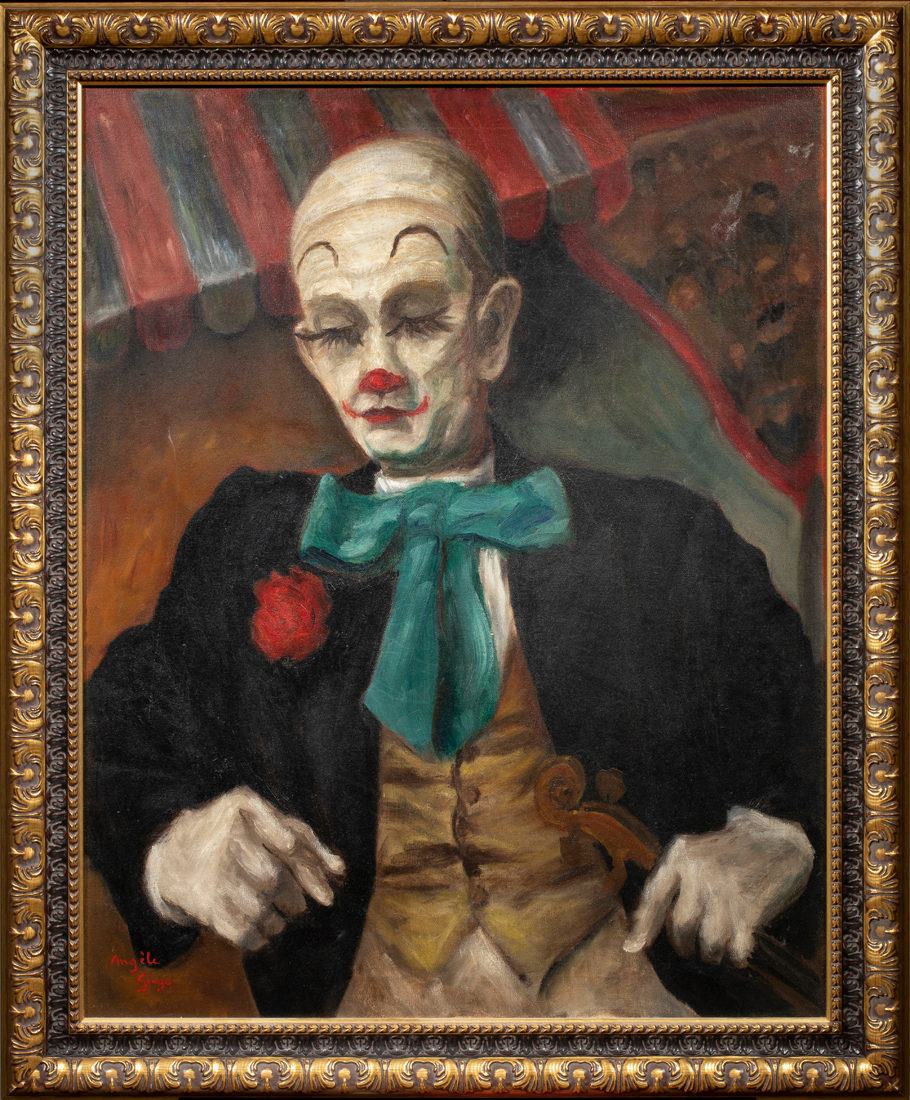 PAINTING PORTRAIT OF A CLOWN French 2d13f2