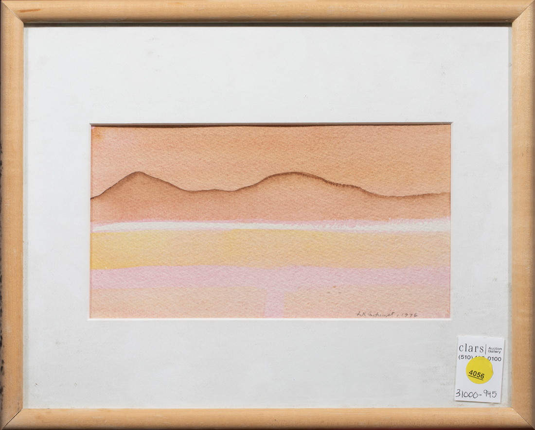 WATERCOLOR, PEACH-COLORED SAND