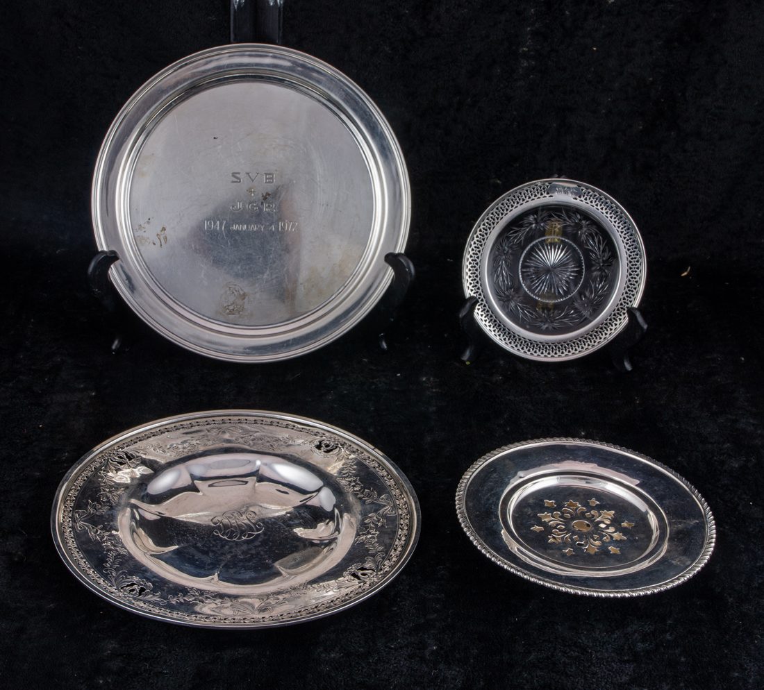  LOT OF 4 STERLING DISHES INCLUDING 2d146e