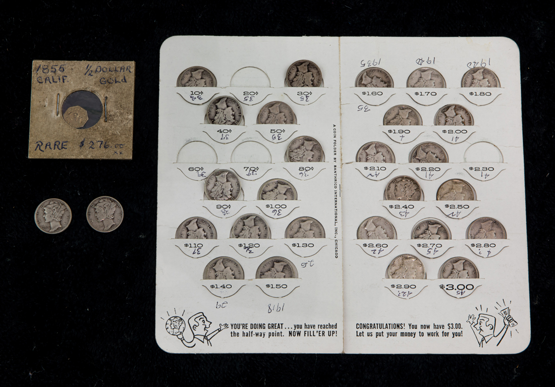 COLLECTION OF 28 MERCURY DIMES 2d1485