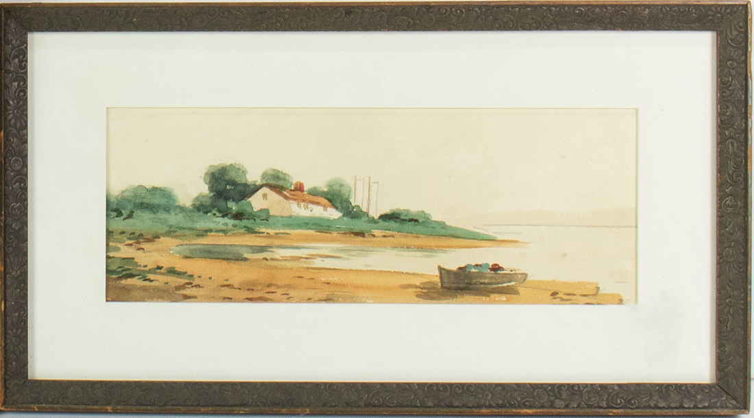  LOT OF 2 FRAMED WATERCOLORS Lot 2d149d