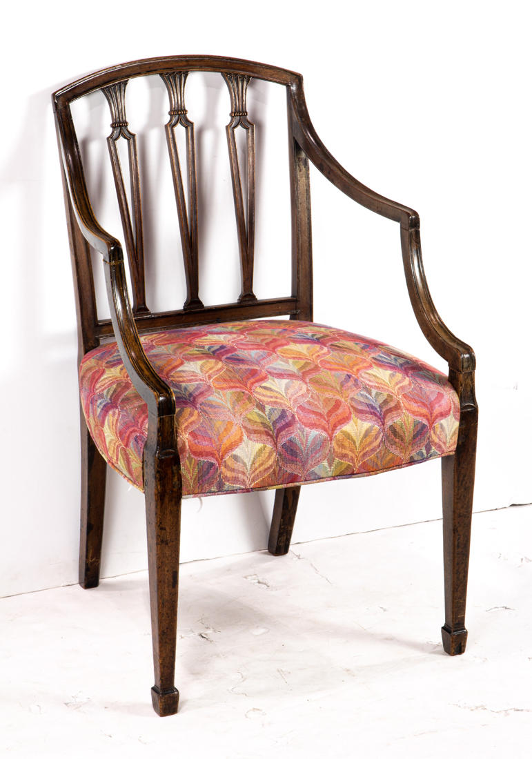 REGENCY MAHOGANY DINING CHAIR WITH 2d1526