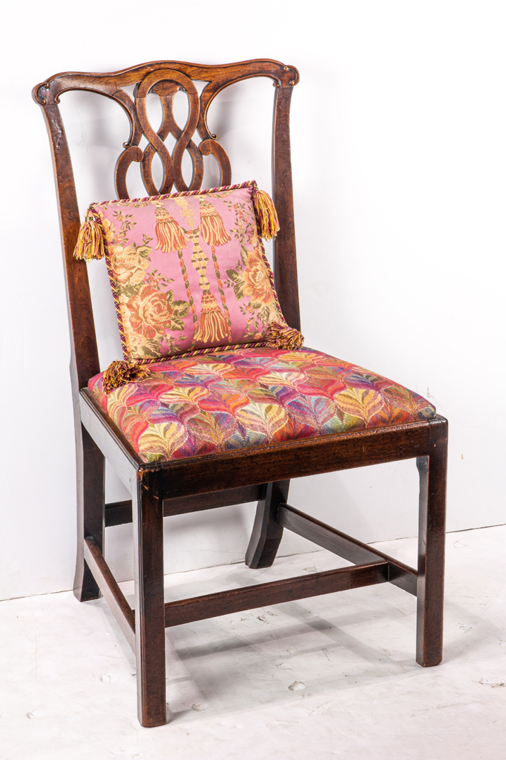 CHIPPENDALE MAHOGANY DINING CHAIR 2d1535