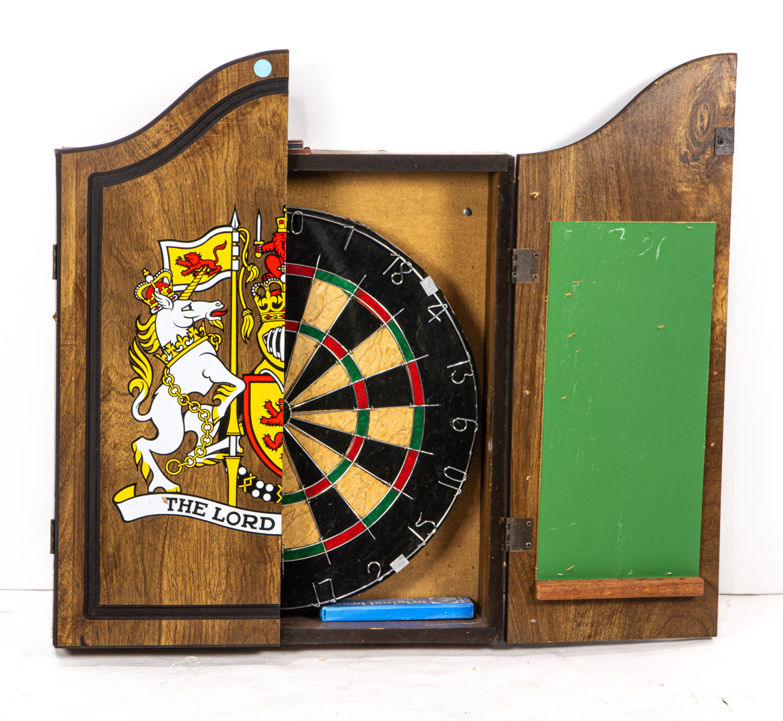 A DART BOARD IN CASE A dart board