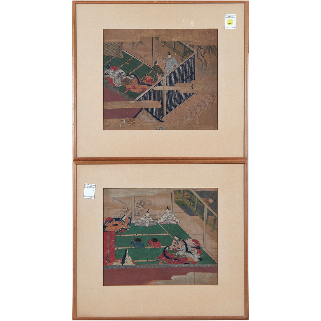 (LOT OF 2) JAPANESE WATERCOLOR