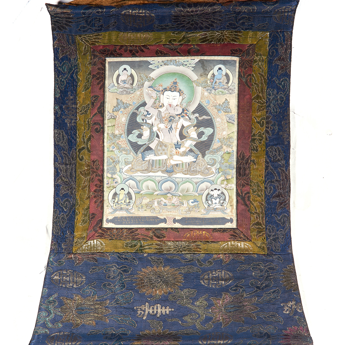 TIBETAN THANGKA Tibetan thangka  2d15af