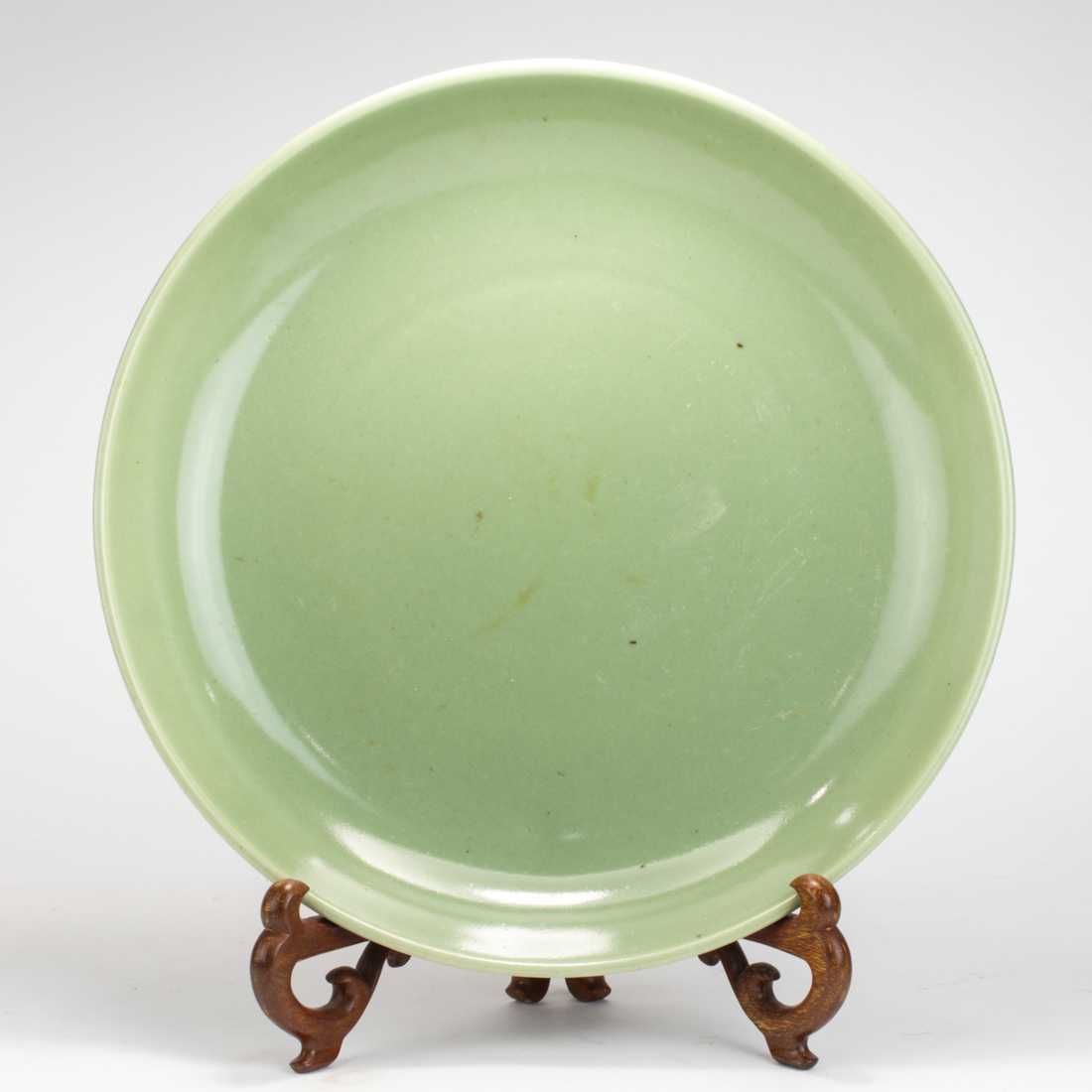 CHINESE CELADON GLAZE CHARGER DISH 2d15d4