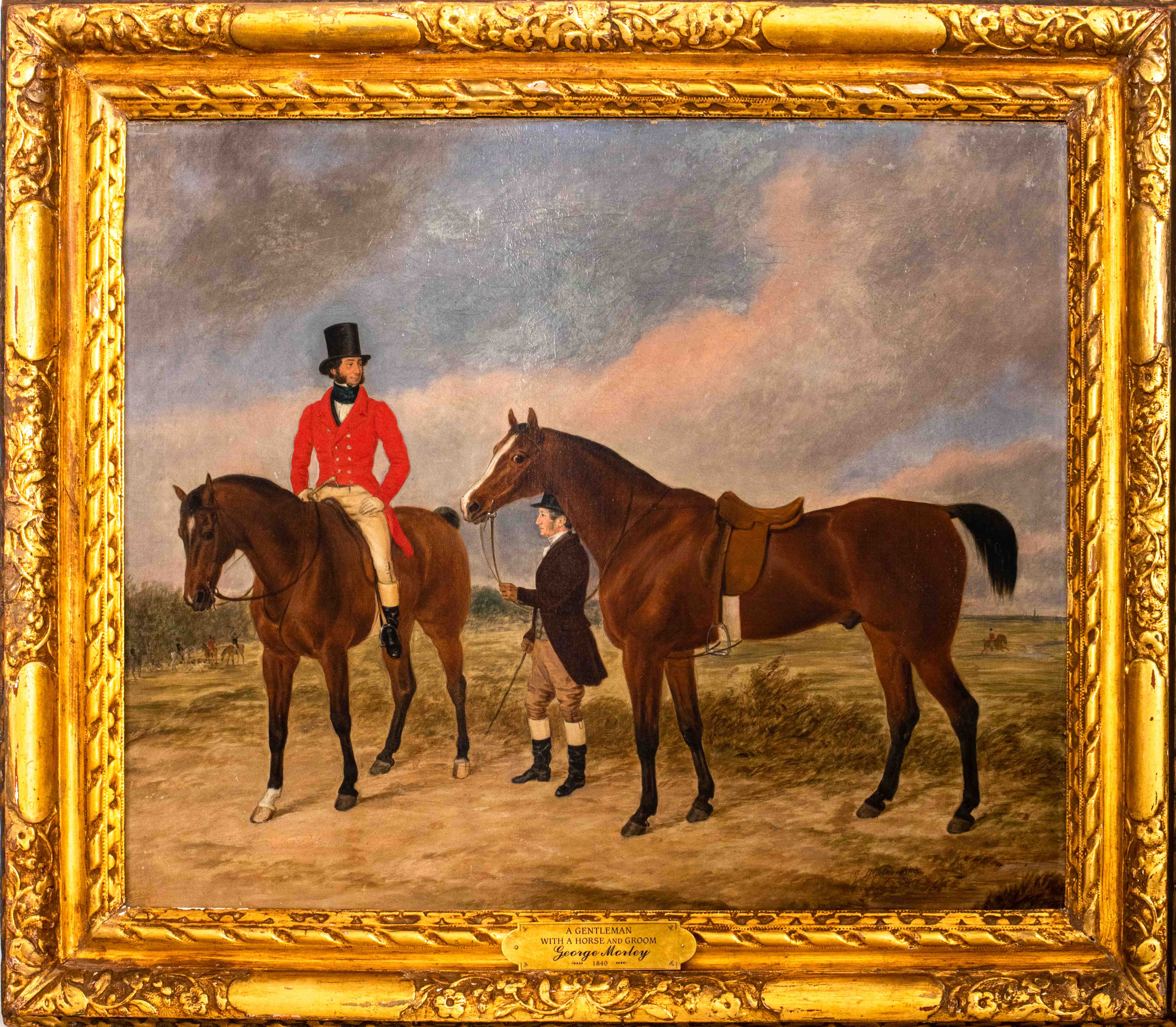 GEORGE MORLEY GENTLEMAN WITH HORSE