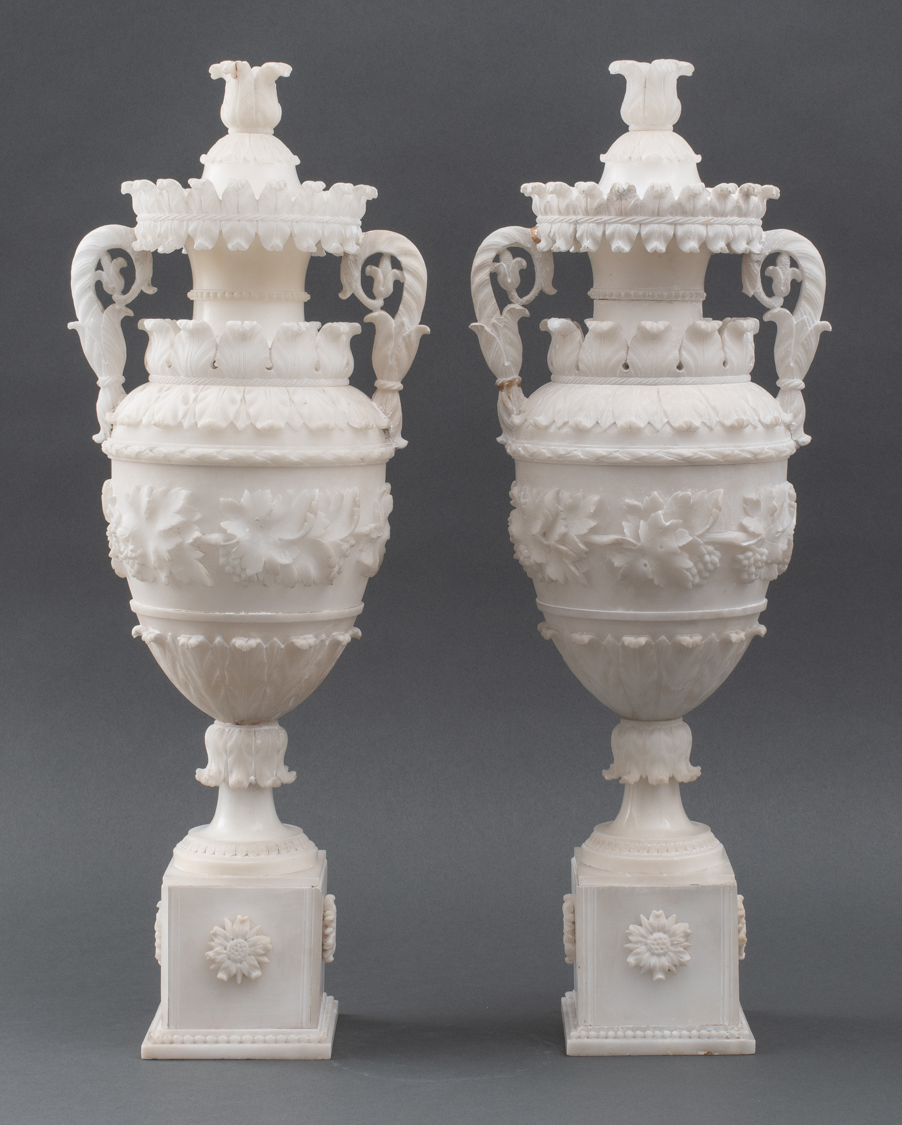 CHARLES X FRENCH CARVED ALABASTER