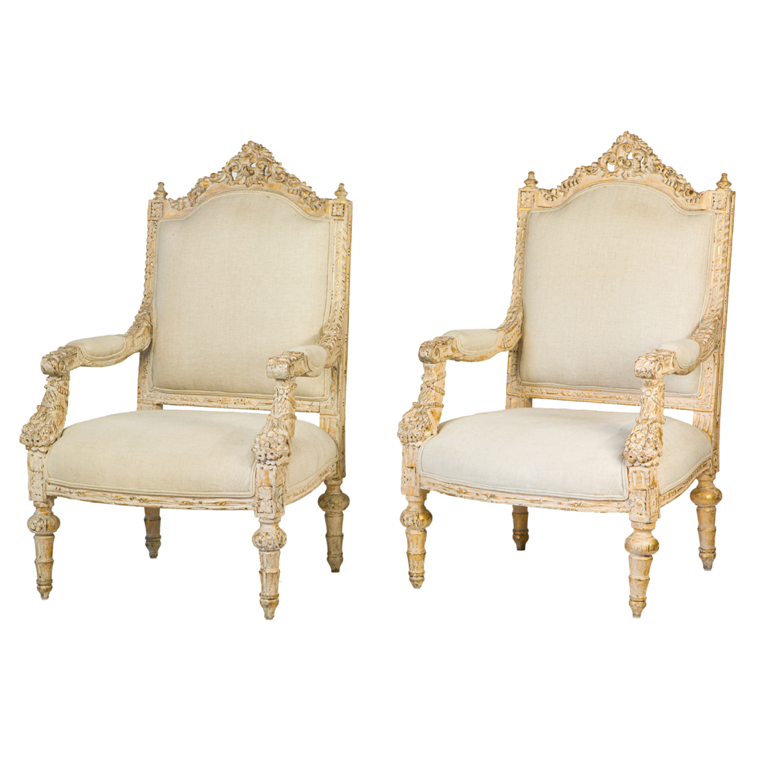 A PAIR OF NEOCLASSICAL STYLE PAINTED 2d1841