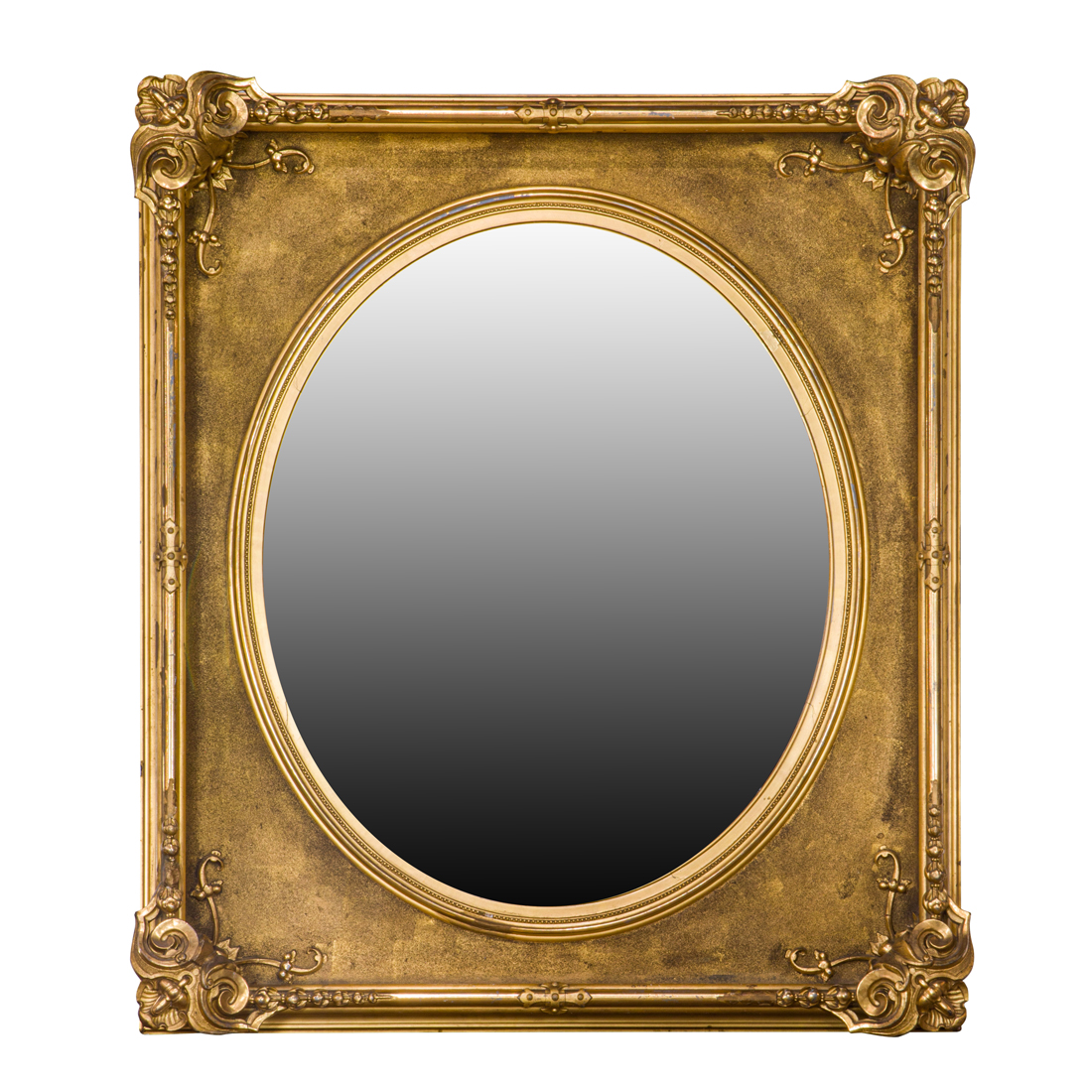 A ROCOCO STYLE GILTWOOD MIRROR 2d186f