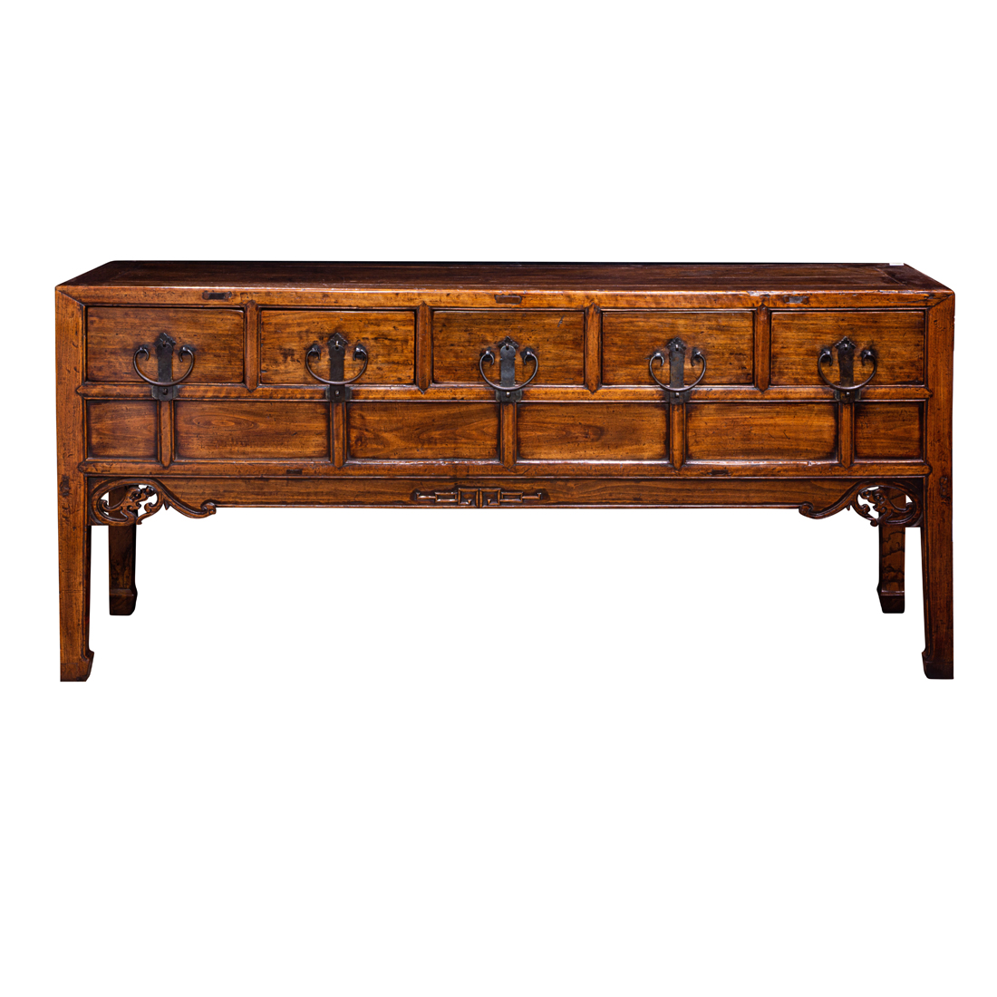 CHINESE ELM ALTAR STYLE SIDEBOARD,