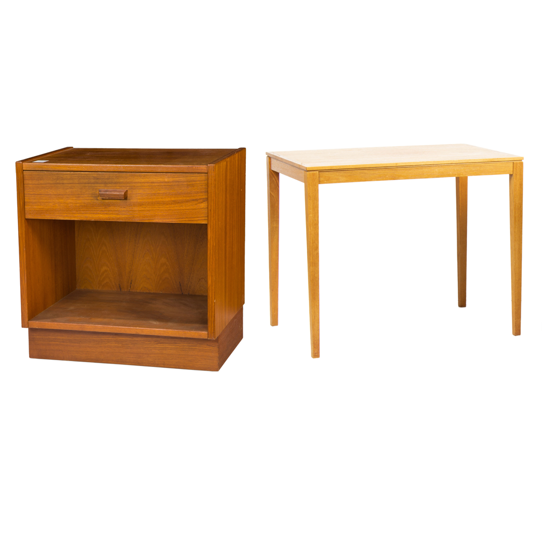  LOT OF 2 DANISH MODERN TEAK OCCASIONAL 2d1936