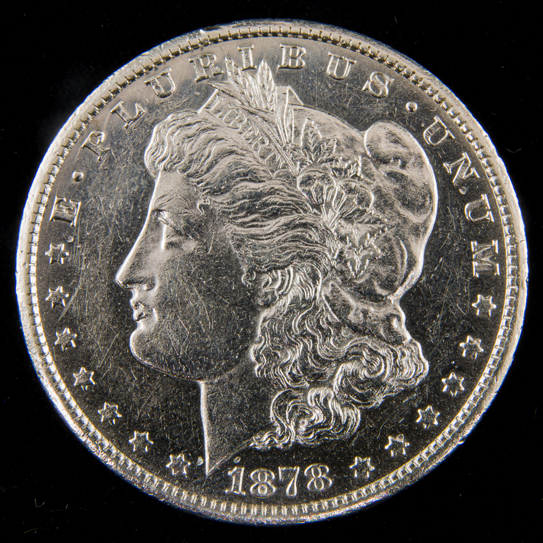 AN 1878 CC MORGAN DOLLAR AU BU 2d1974