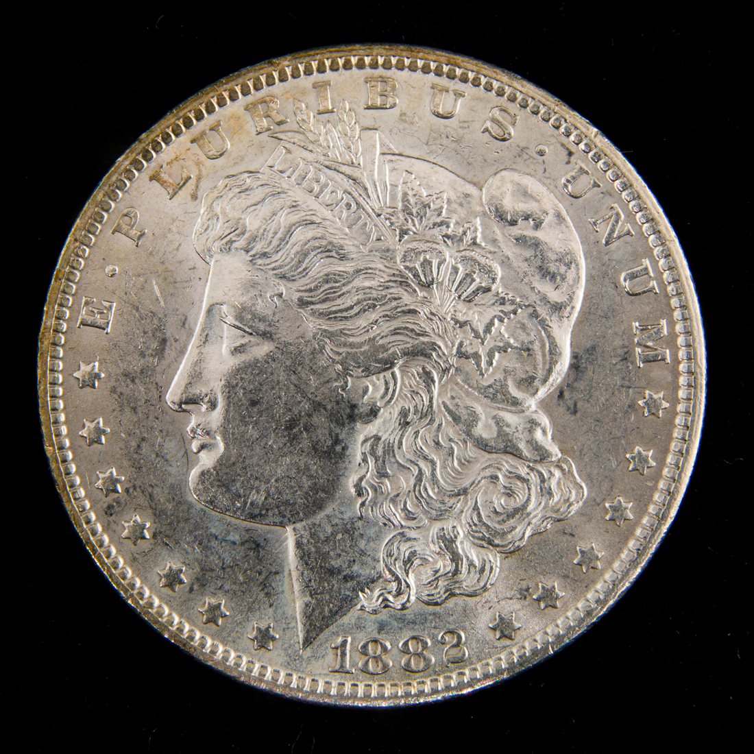1882 CC MORGAN DOLLAR, CHBU 1882