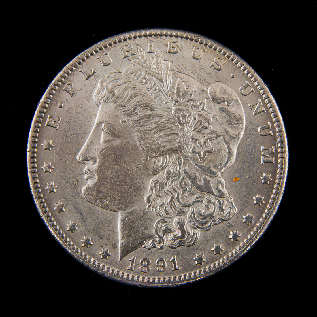 1891 CC MORGAN SILVER DOLLAR, BU