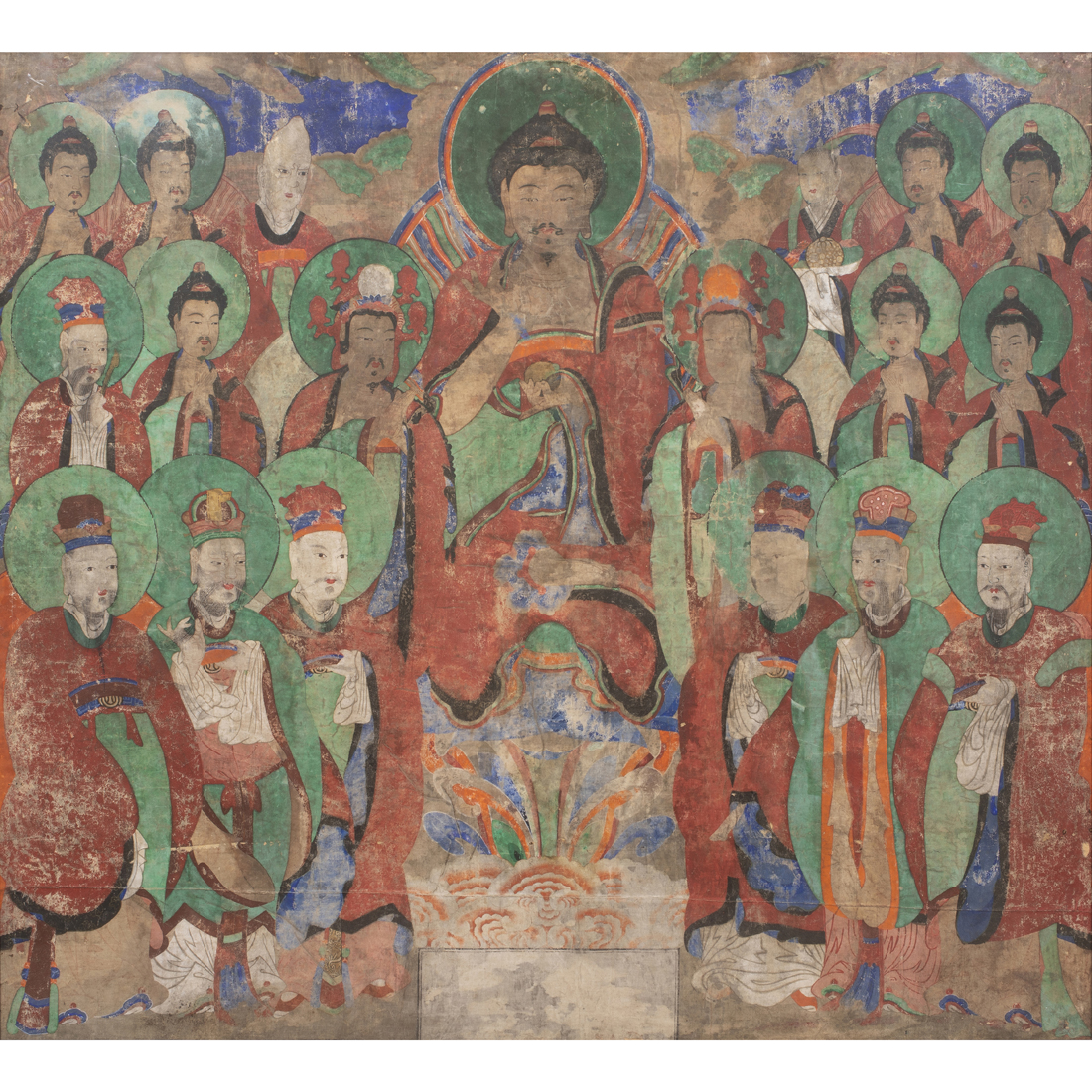 KOREAN BUDDHIST PAINTING OF TEJAPRABHA