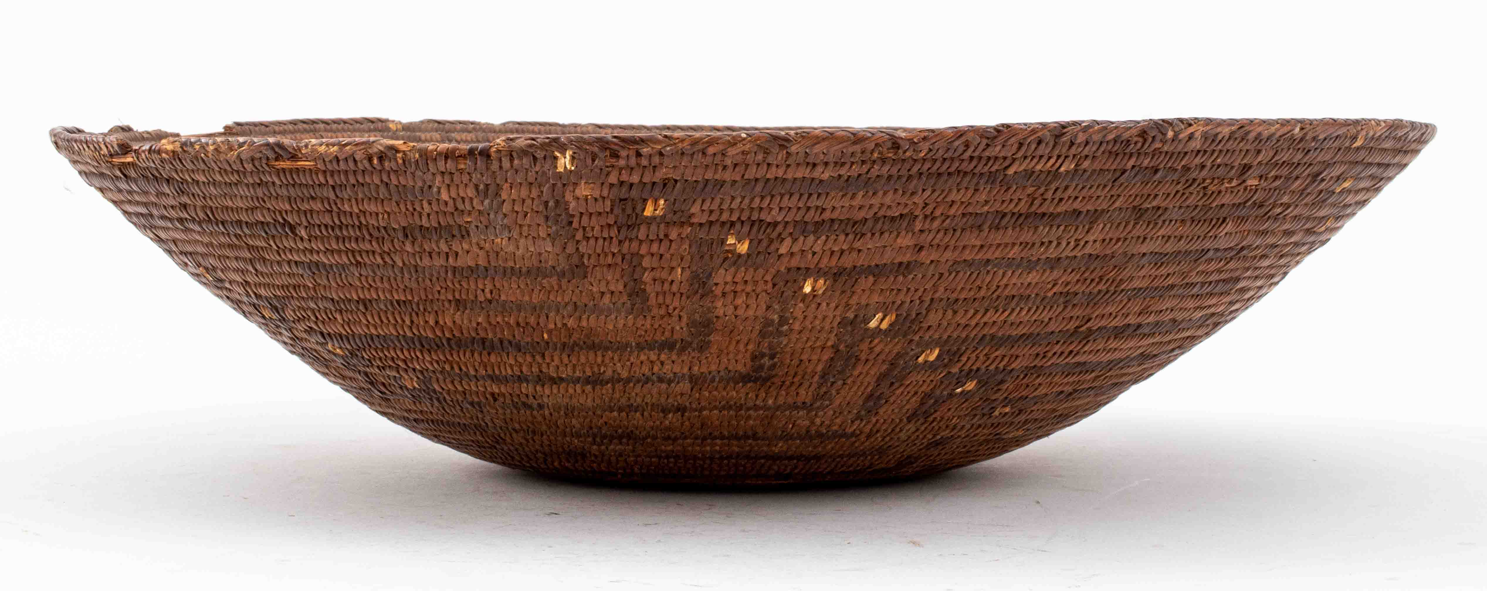 NATIVE AMERICAN BASKET BOWL WITH 2d1b83