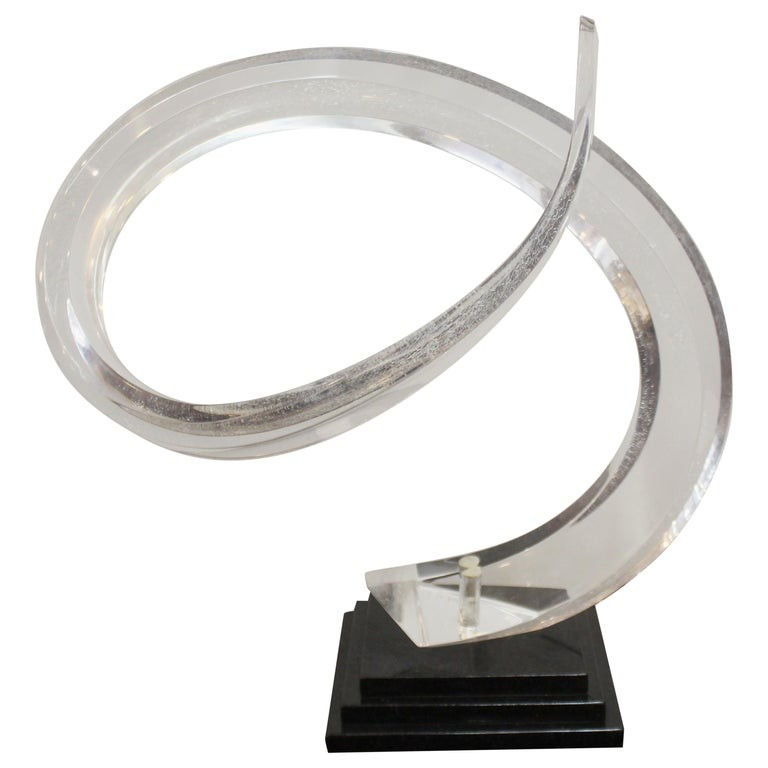 MID-CENTURY MODERN ABSTRACT LUCITE