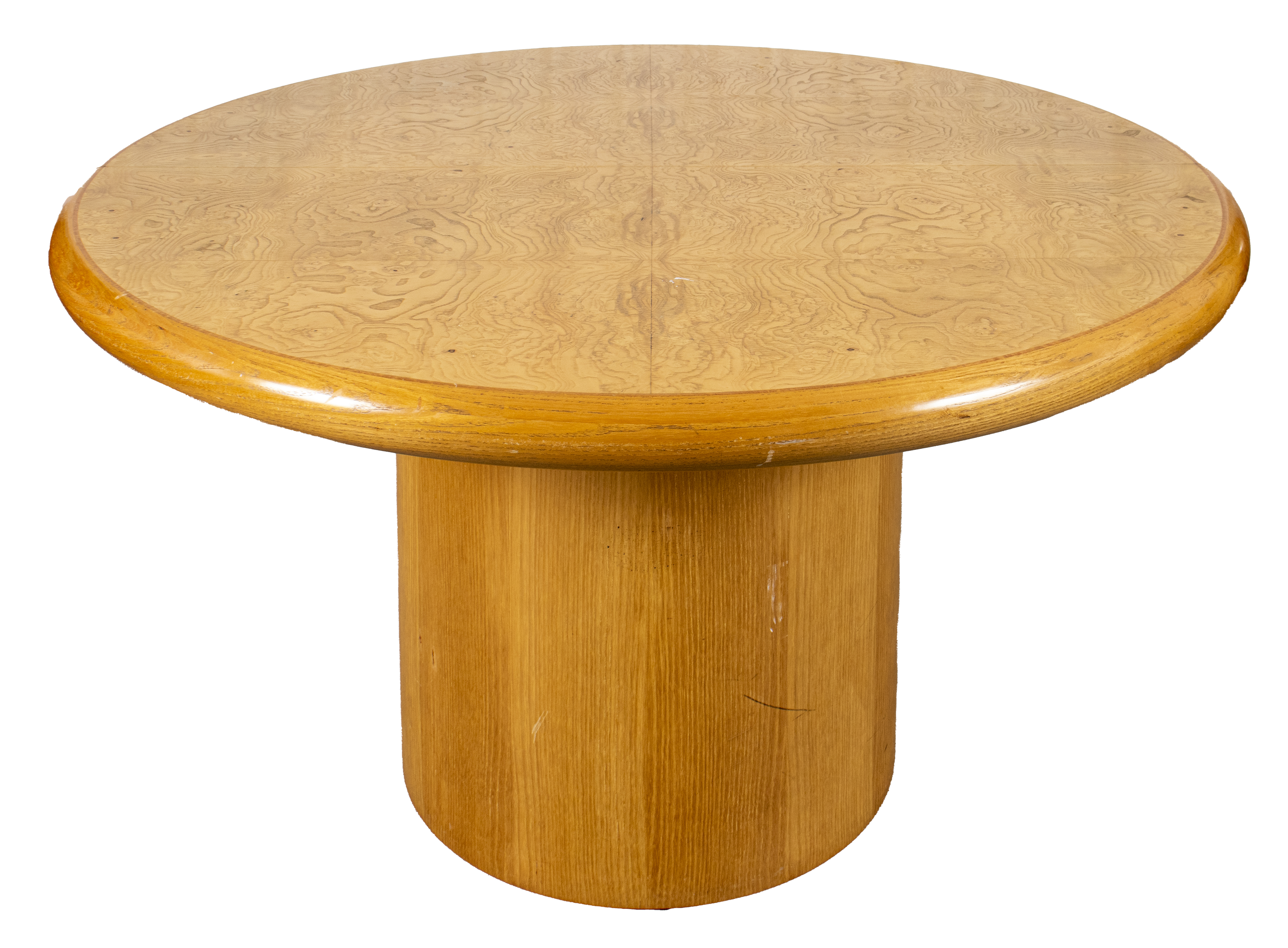 PACE BURL WOOD EXTENDABLE ROUND