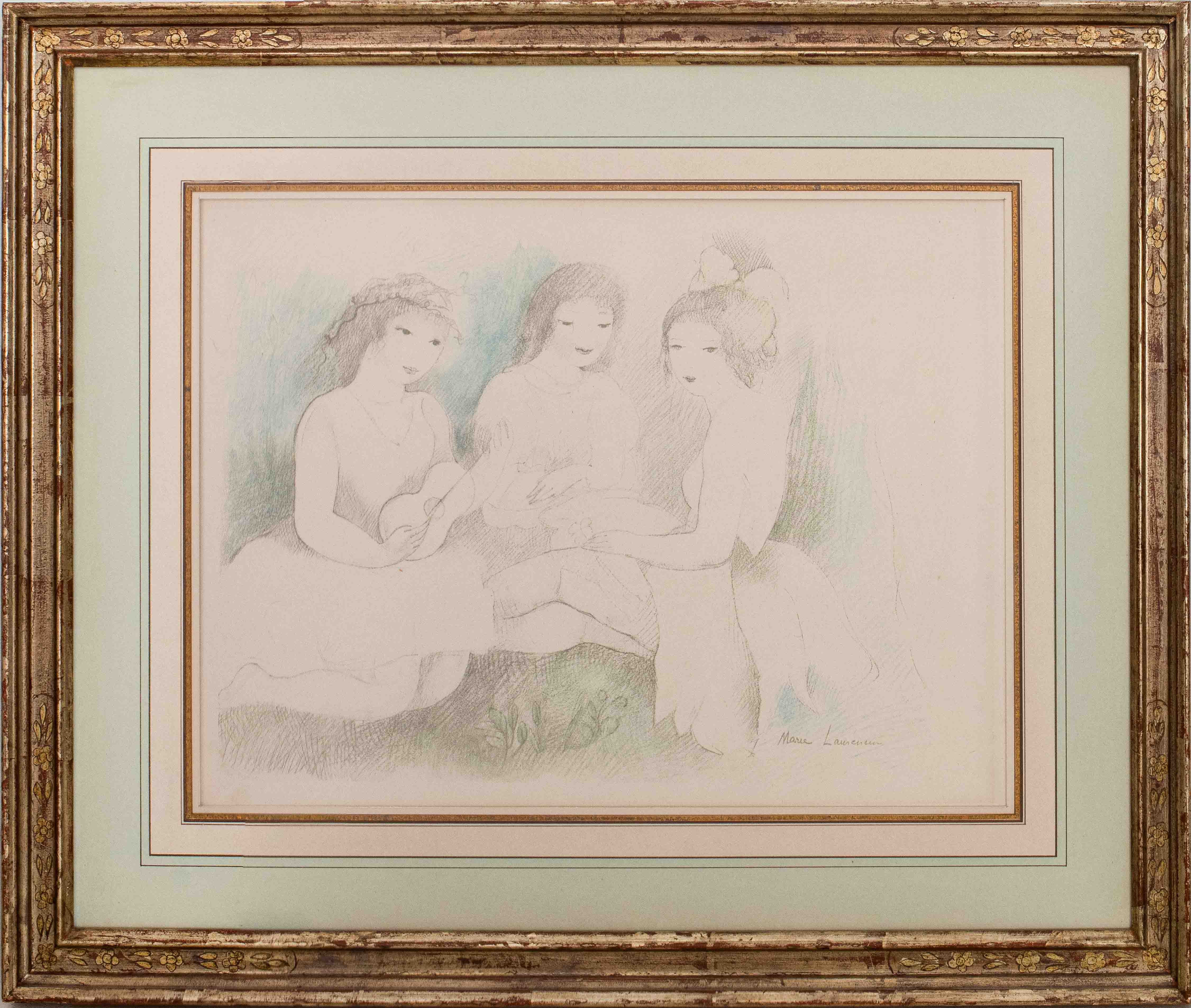 MARIE LAURENCIN LITHOGRAPH OF THREE 2d1d1f