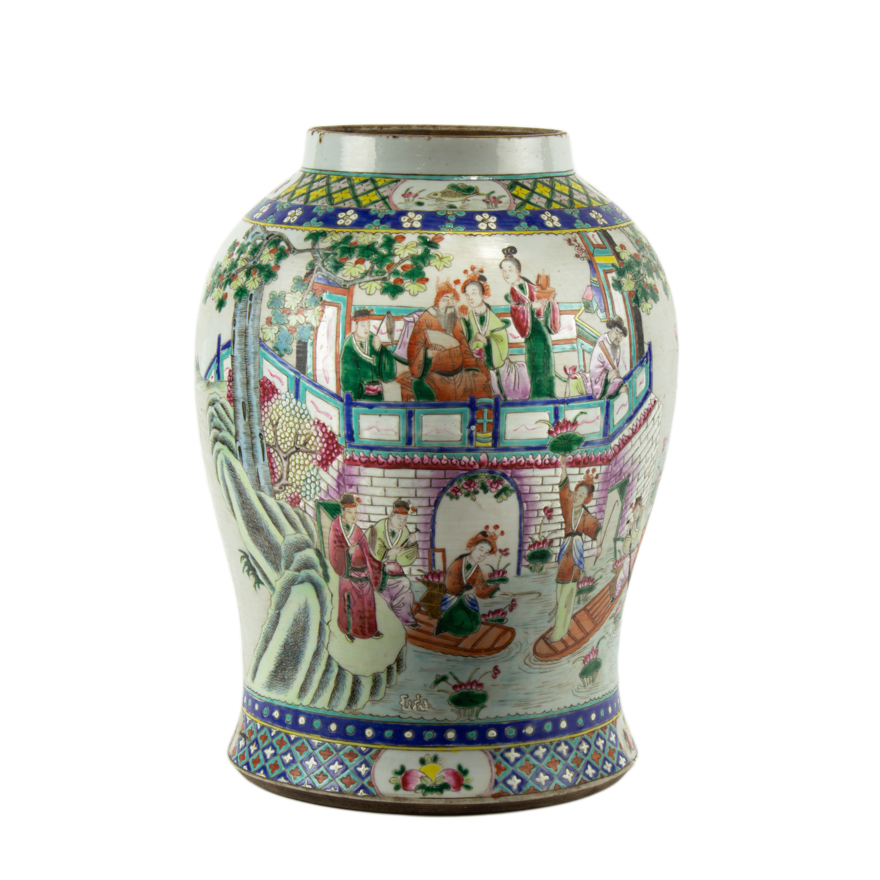 CHINESE FAMILLE ROSE JAR Chinese