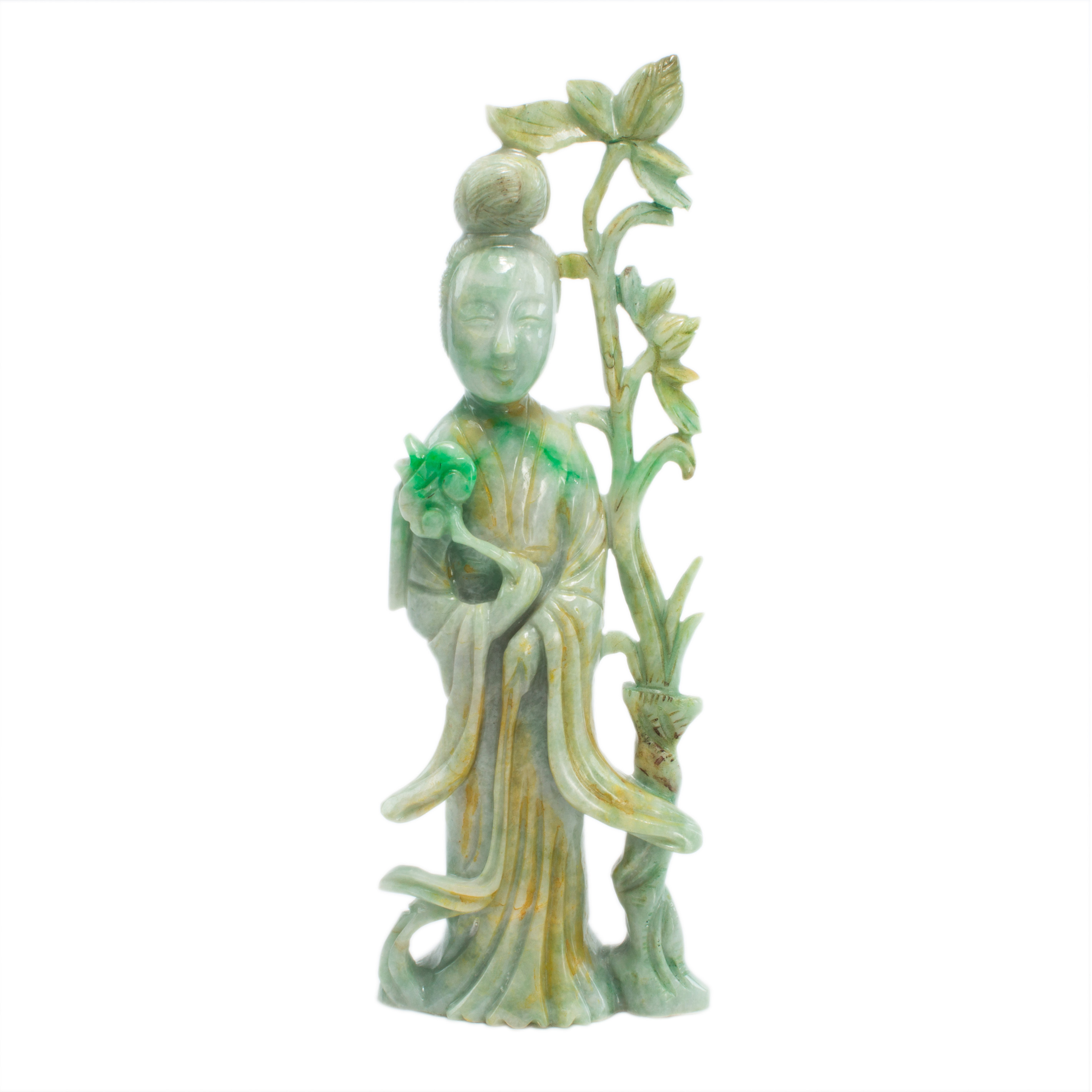 CHINESE JADEITE FIGURE OF CELESTIAL