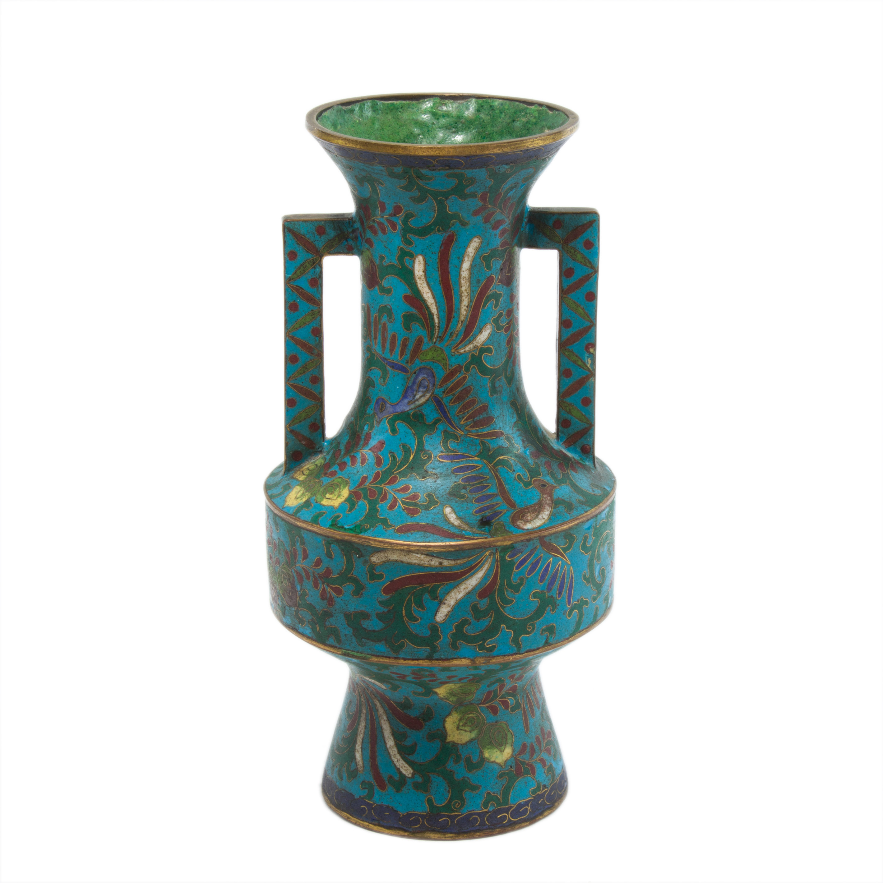 CHINESE CLOISONNE ENAMEL VASE Chinese