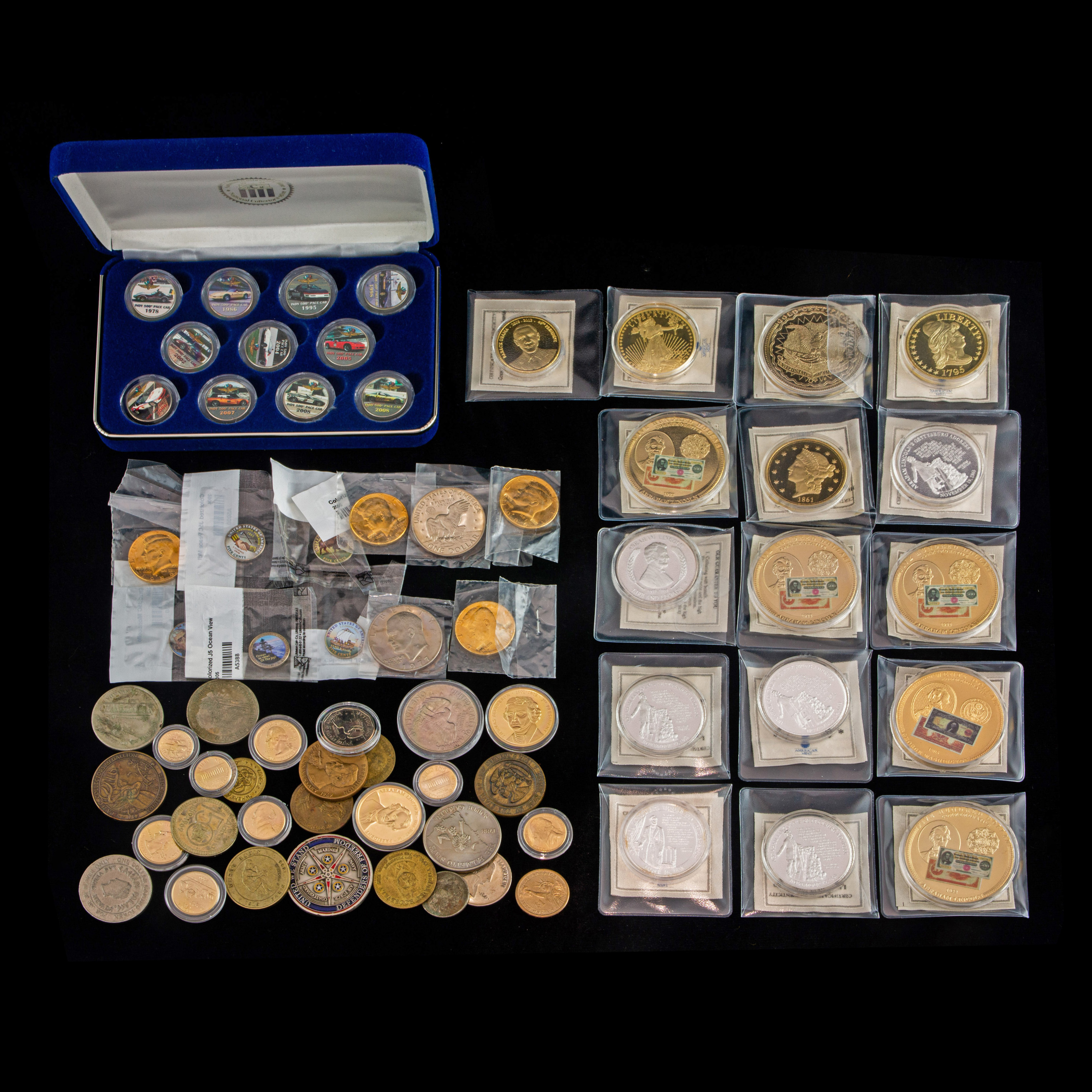 GROUP OF U.S. COINS AND MEDALS