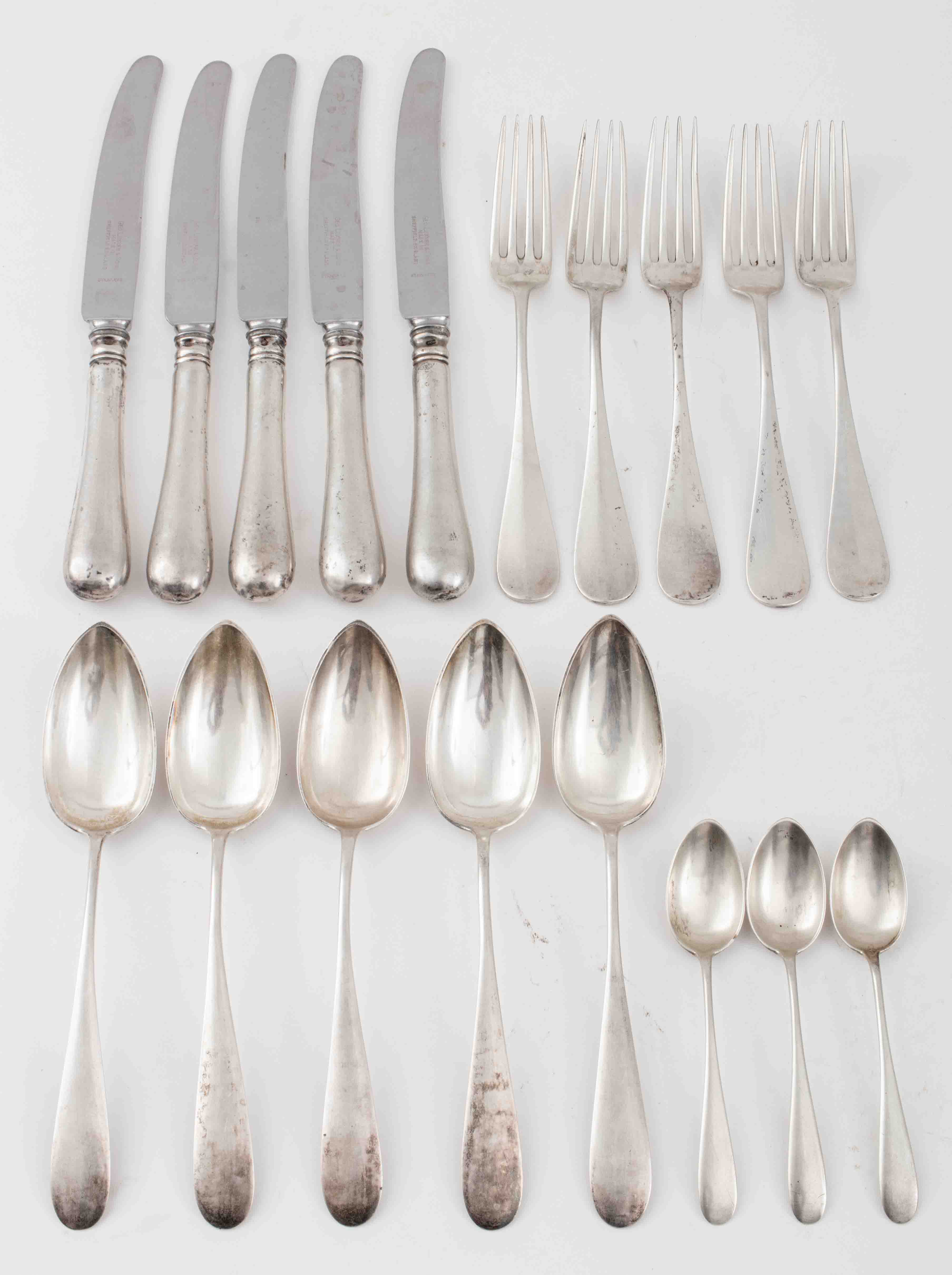 AUSTRIAN 800 SILVER FLATWARE SET 2d1f31