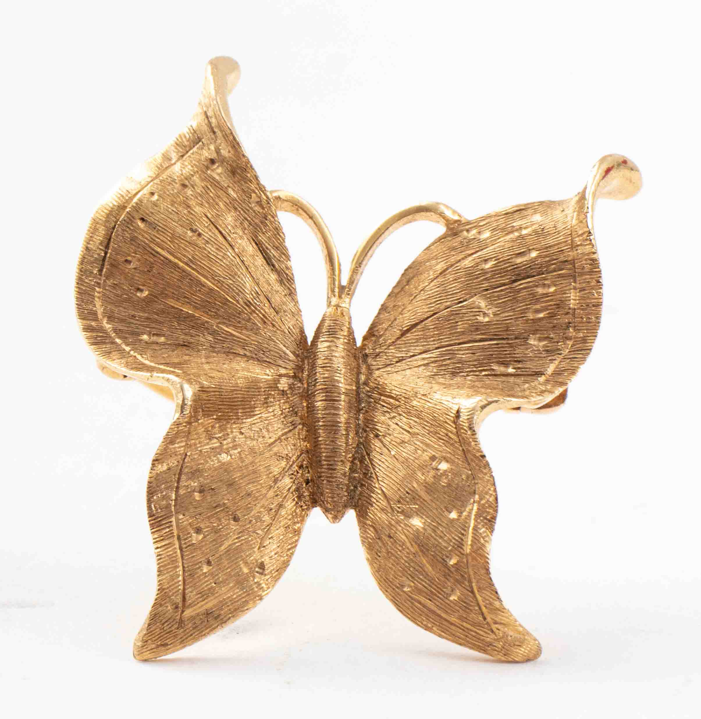 VINTAGE 14K YELLOW GOLD BUTTERFLY 2d1f90