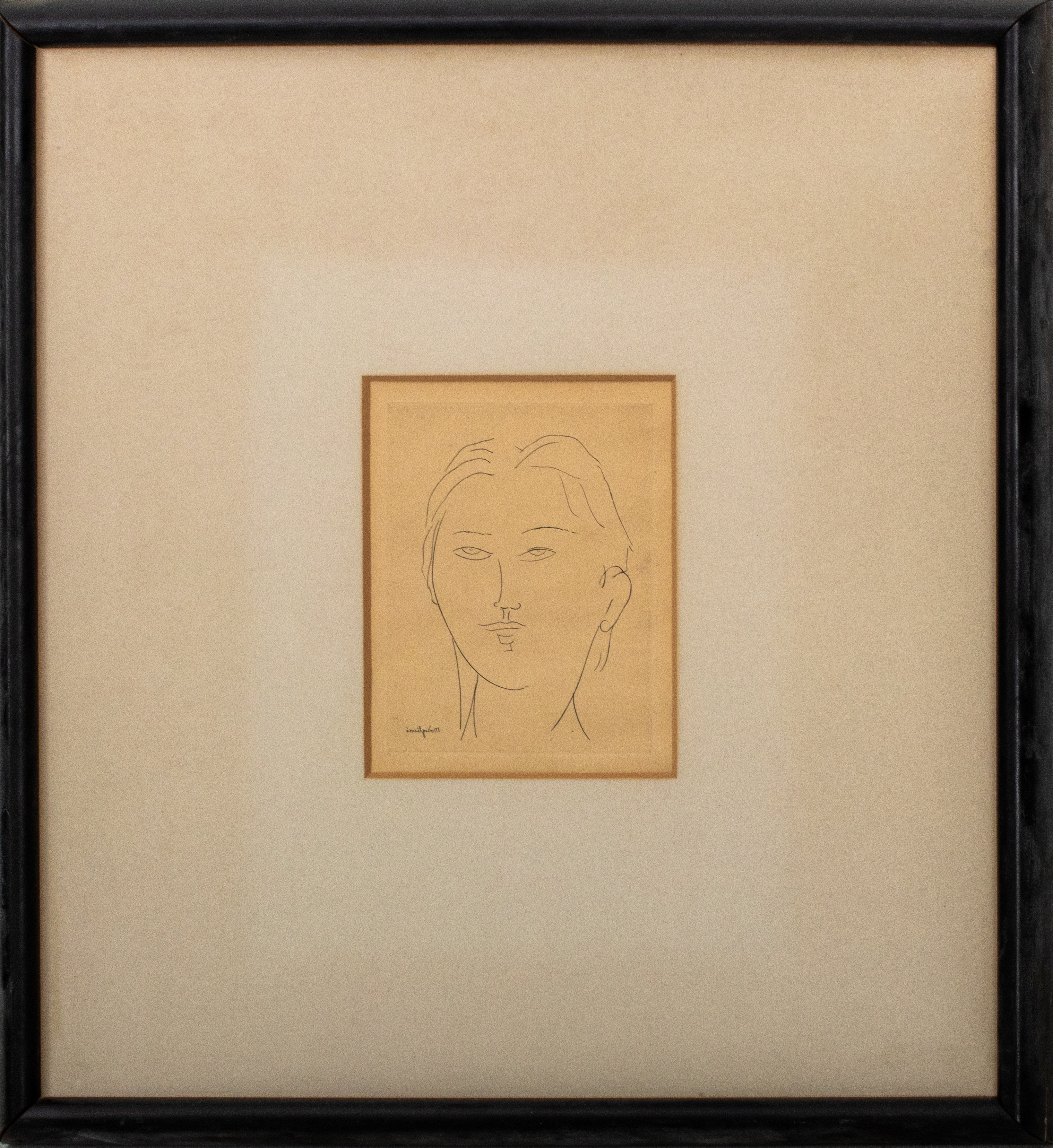 AMEDEO MODIGLIANI PORTRAIT ETCHING ON