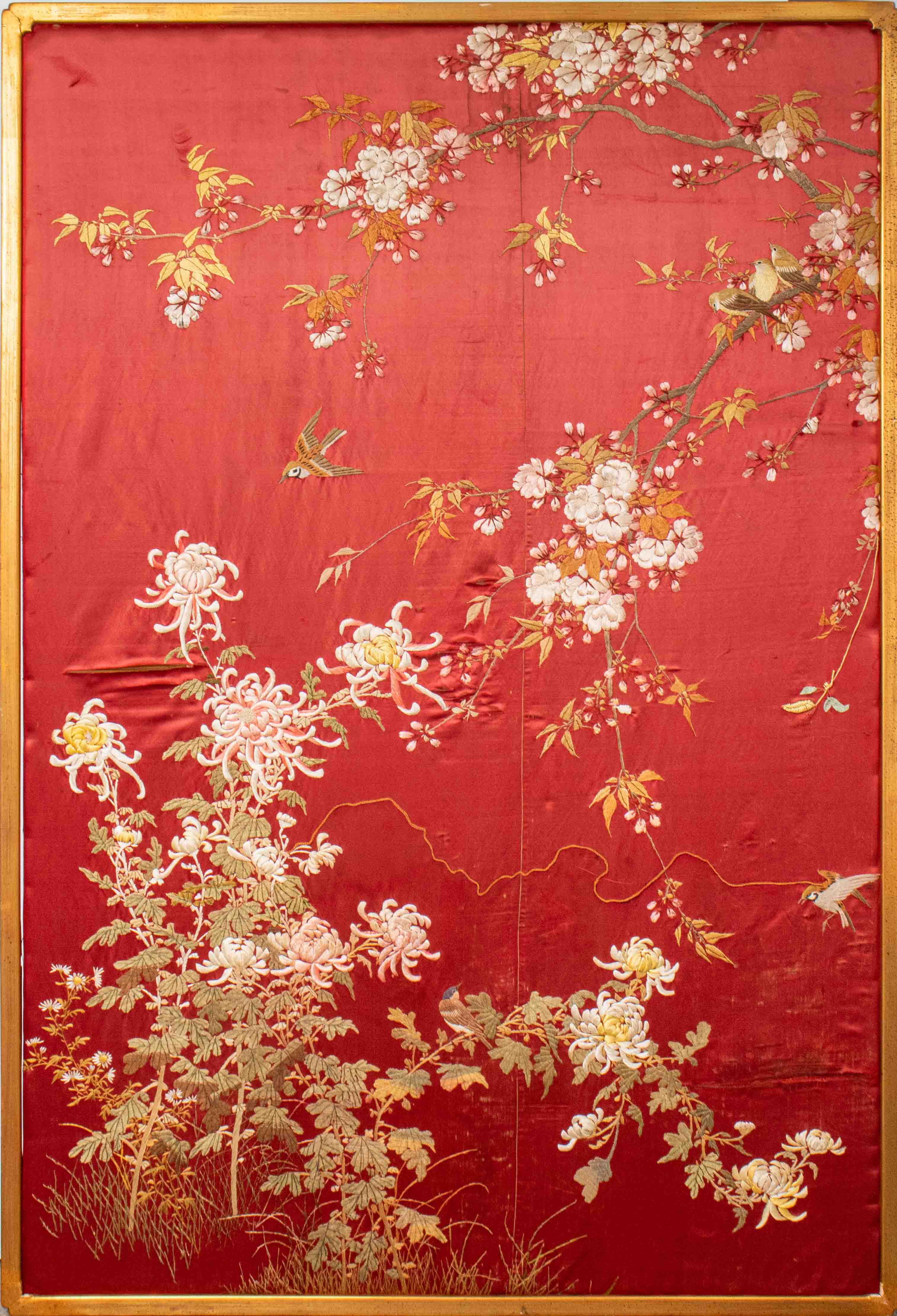 CHINESE SILK EMBROIDERY TEXTILE 2d1feb