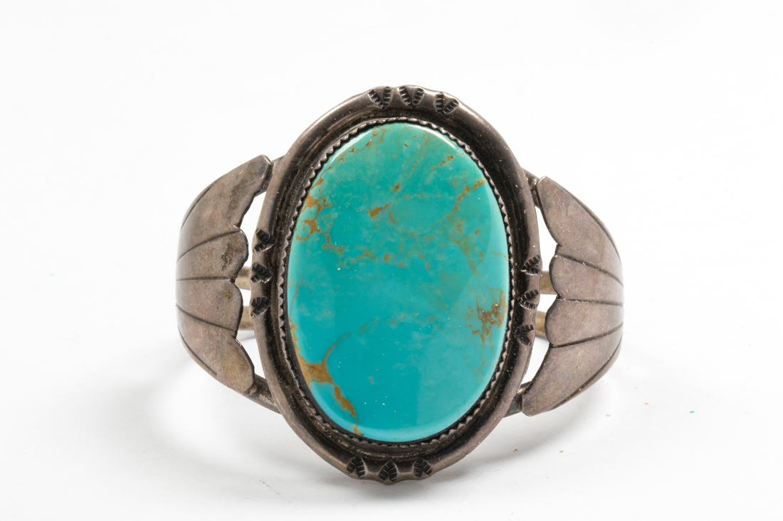 HEBERT TSOSIE TURQUOISE STERLING 2d2172