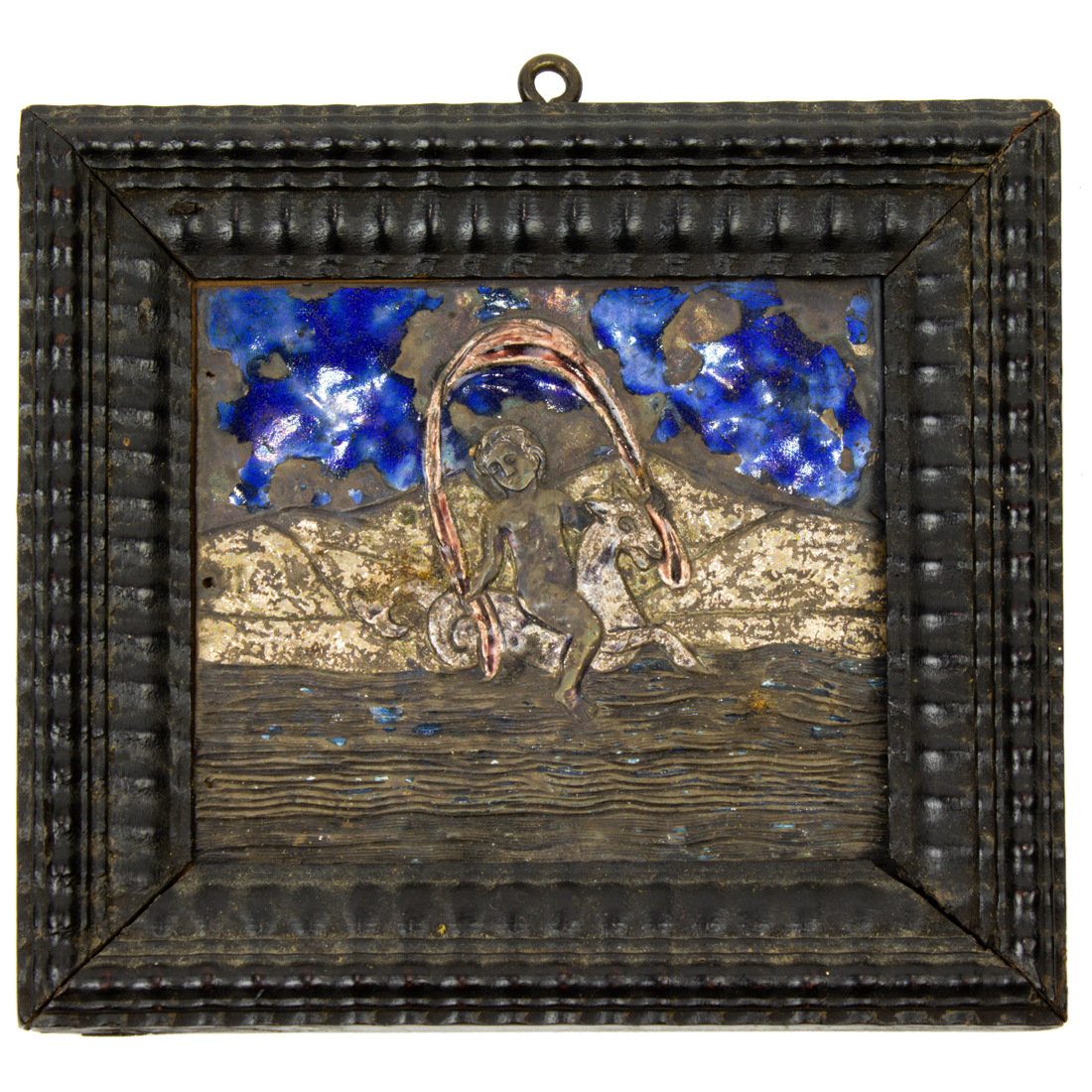 A CONTINENTAL ENAMELED METAL MINIATURE 2d21a1