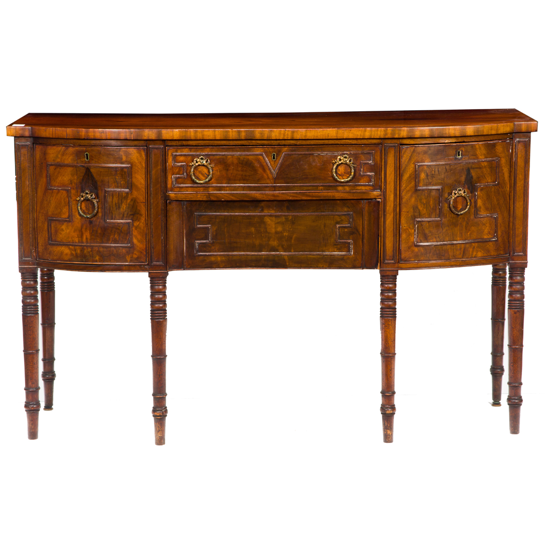 AN ENGLISH REGENCY MAHOGANY SIDEBOARD