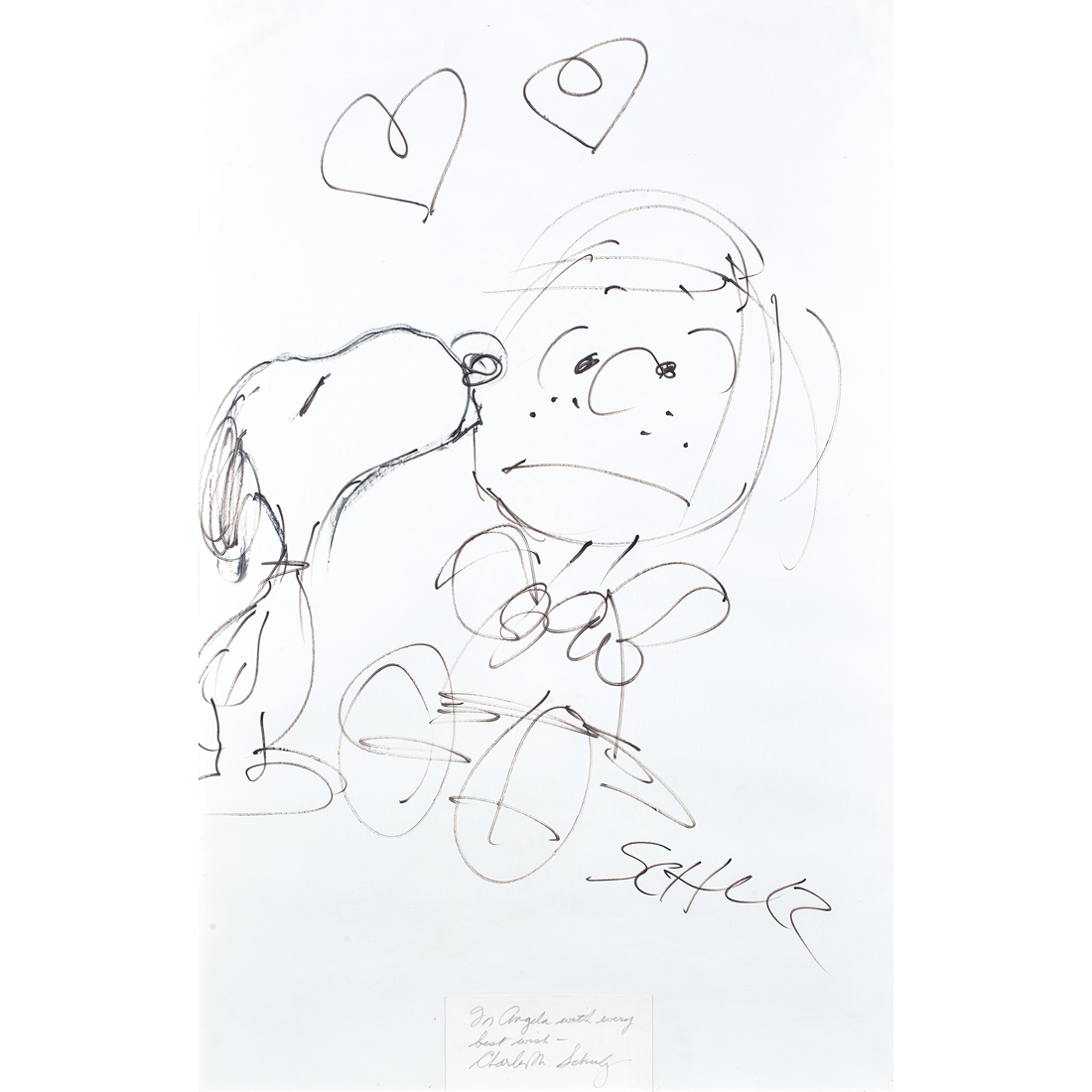 WORK ON PAPER CHARLES SCHULZ Charles 2d225c