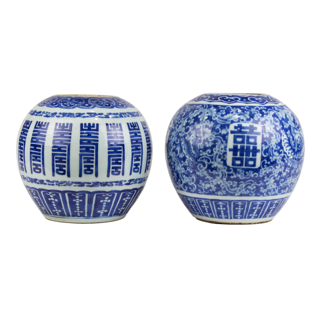  LOT OF 2 CHINESE BLUE AND WHITE 2d230c