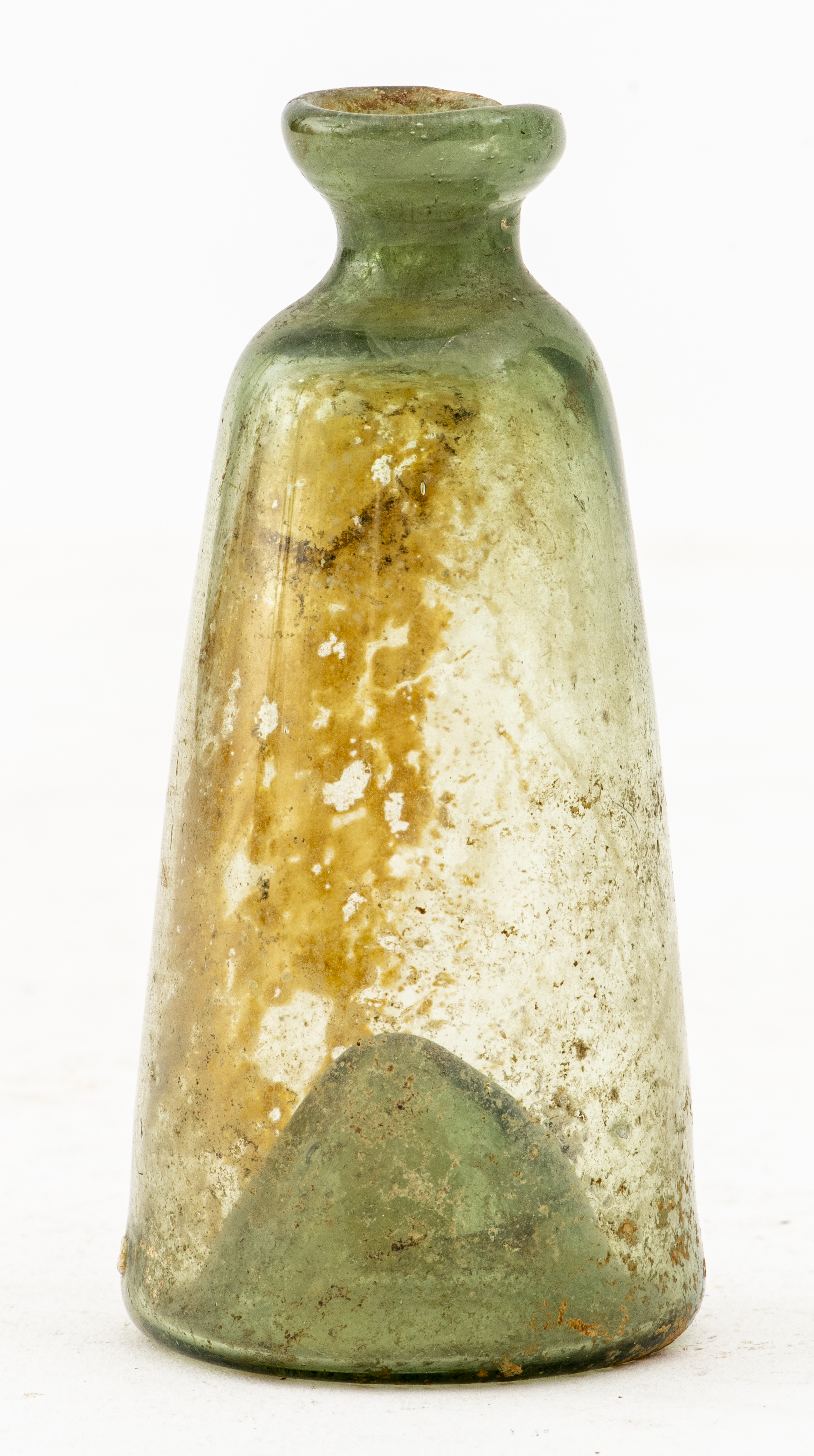 ANCIENT ROMAN OLIVE GREEN GLASS