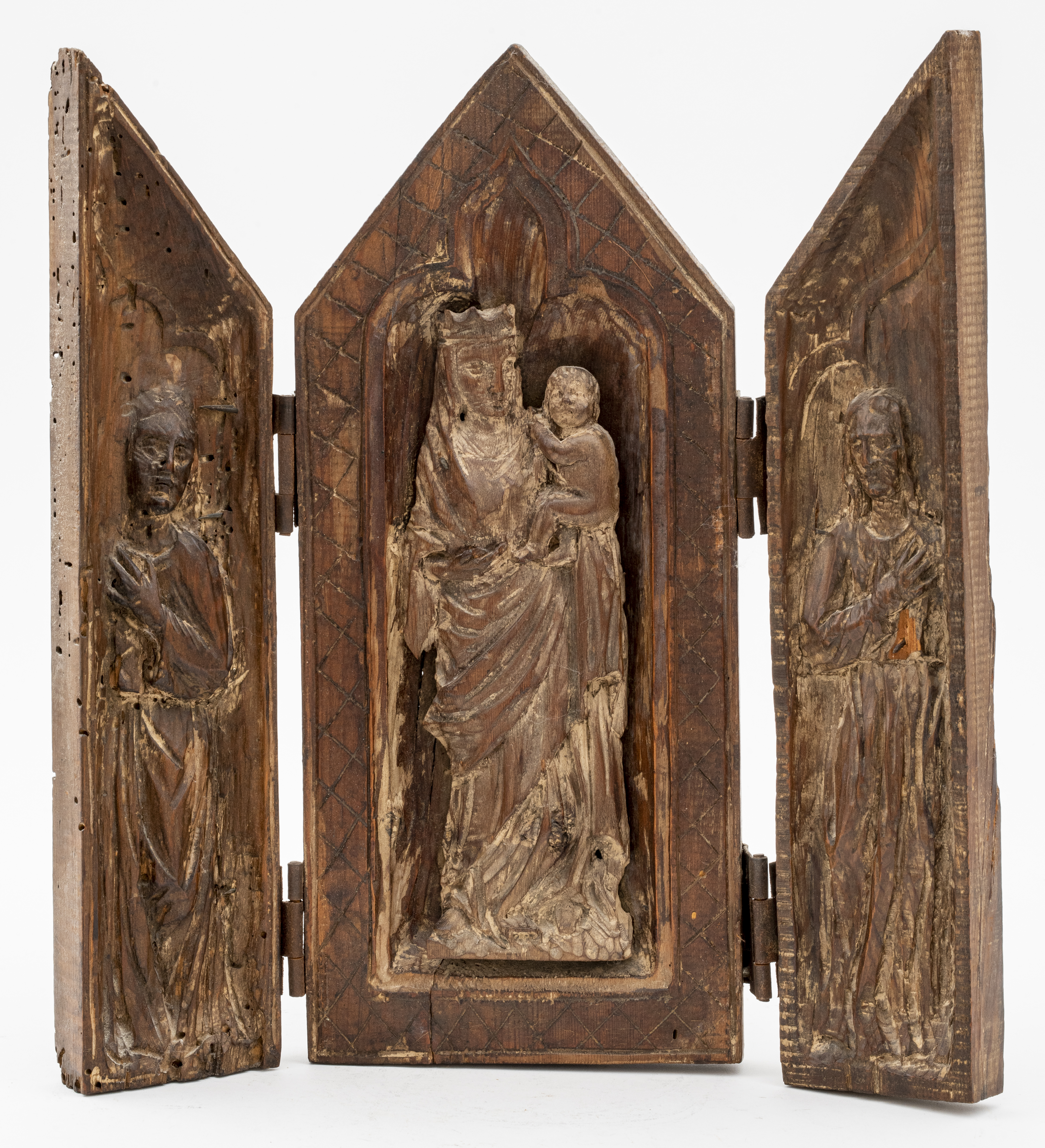 GOTHIC MANNER WOOD MADONNA CHILD 2d2462