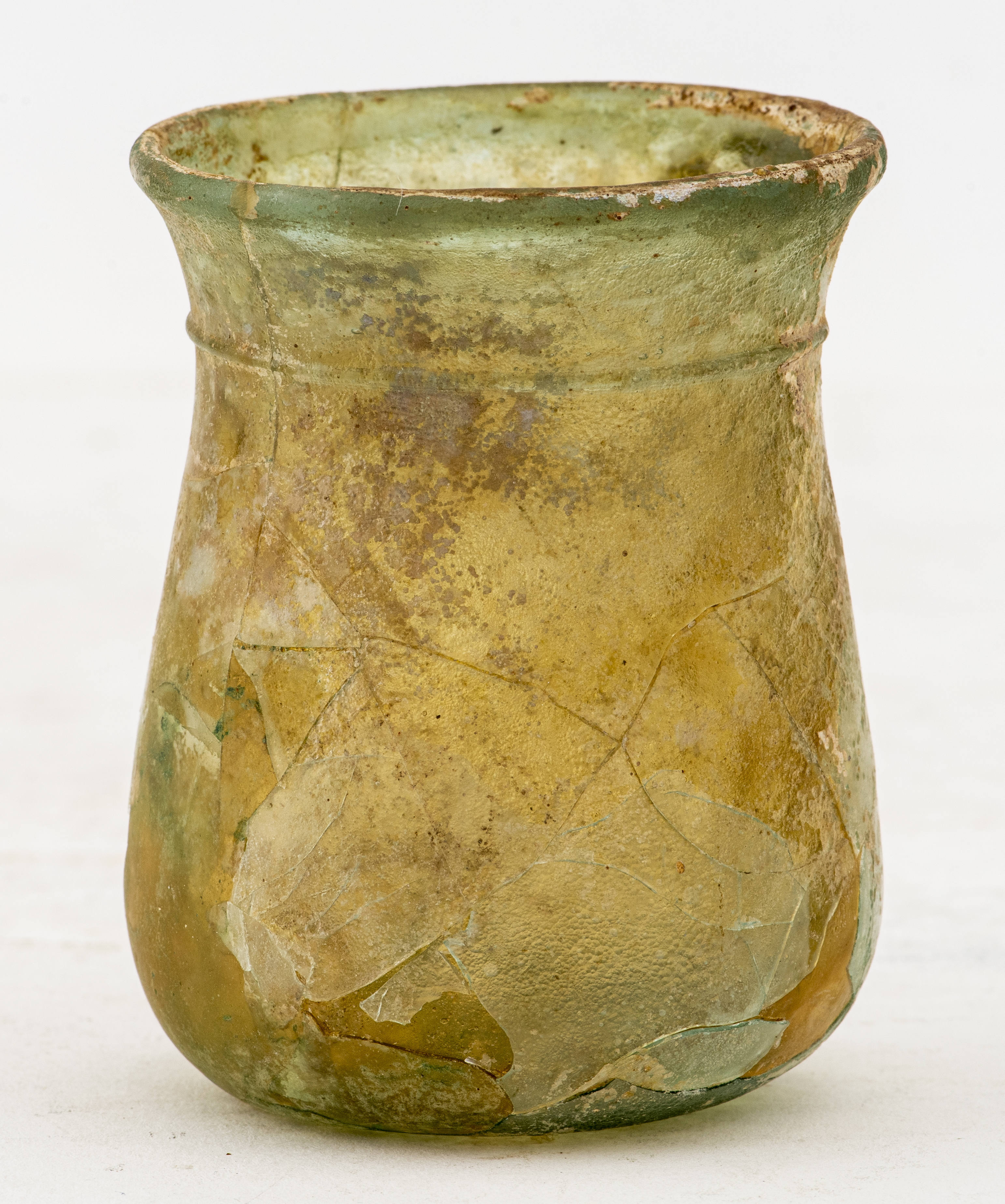 ANCIENT ROMAN GLASS BEAKER WITH 2d24c1